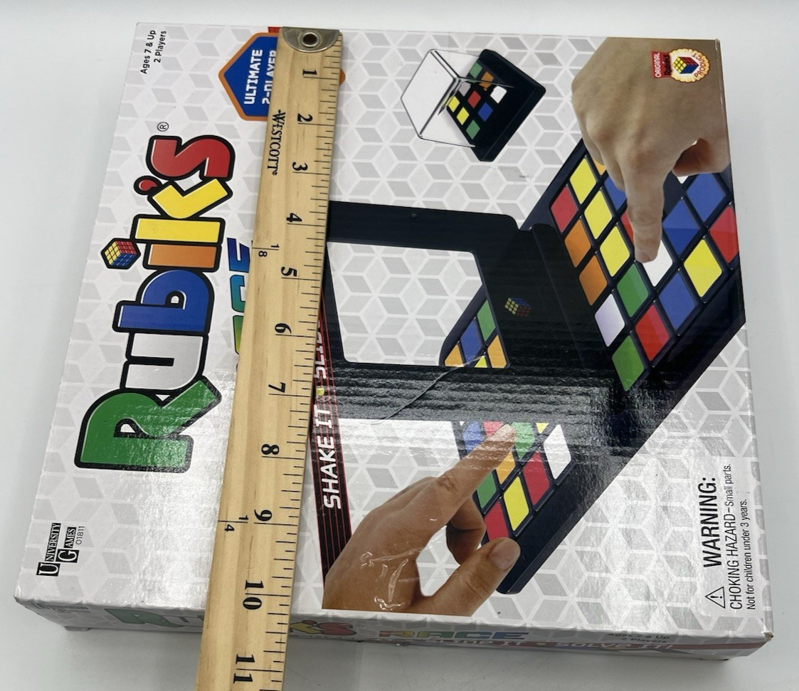 Rubik’s Race Board Game 2 Player Puzzle Challenge Complete University Games