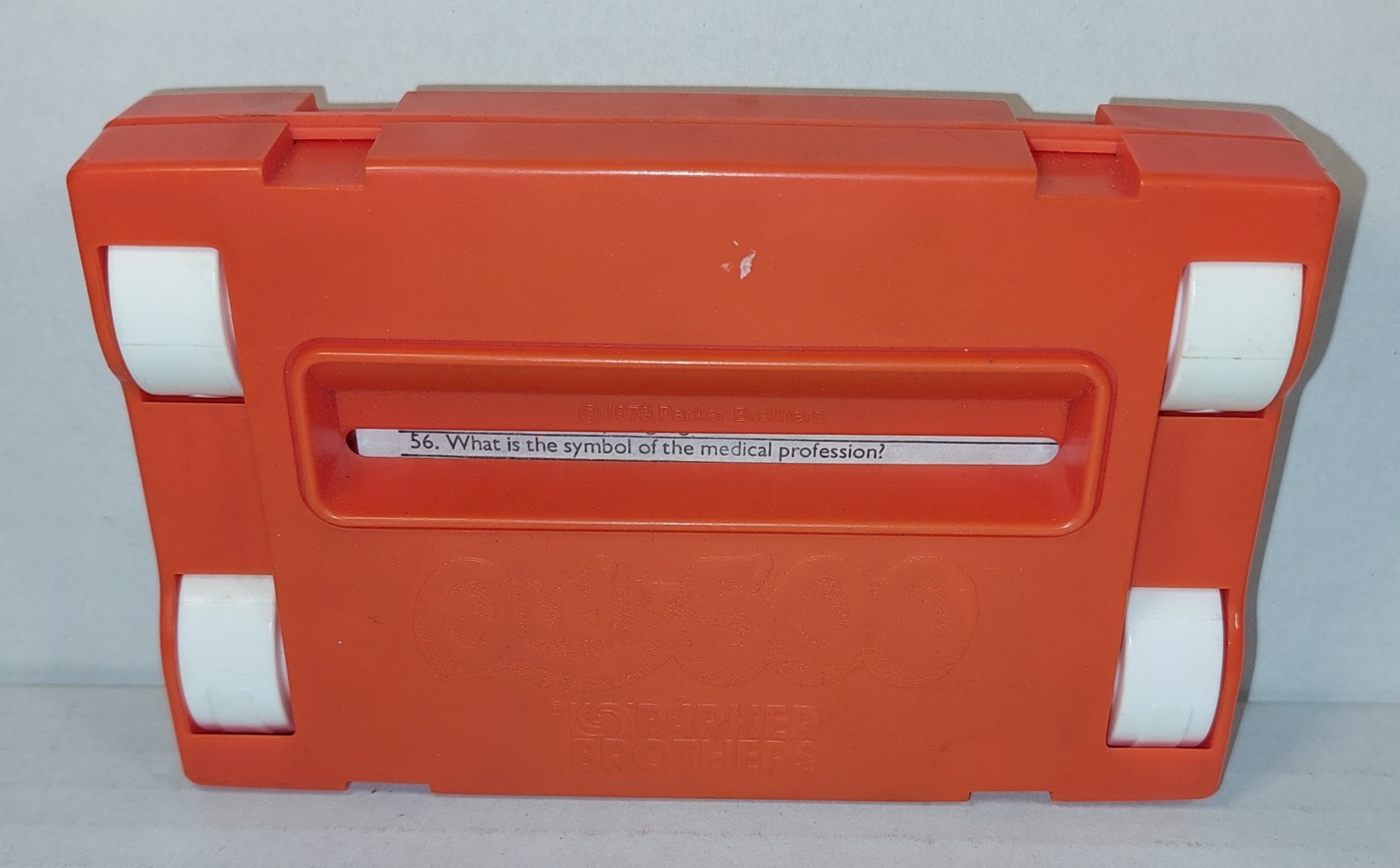 Quiz 500 Hand Held Trivia Game Parker Brothers 1979 Orange