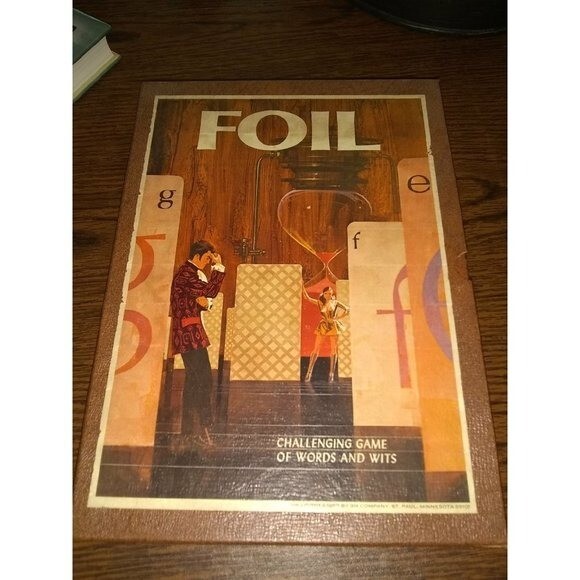 FOIL 1971 MCM Challenging game of words and wits Board Game