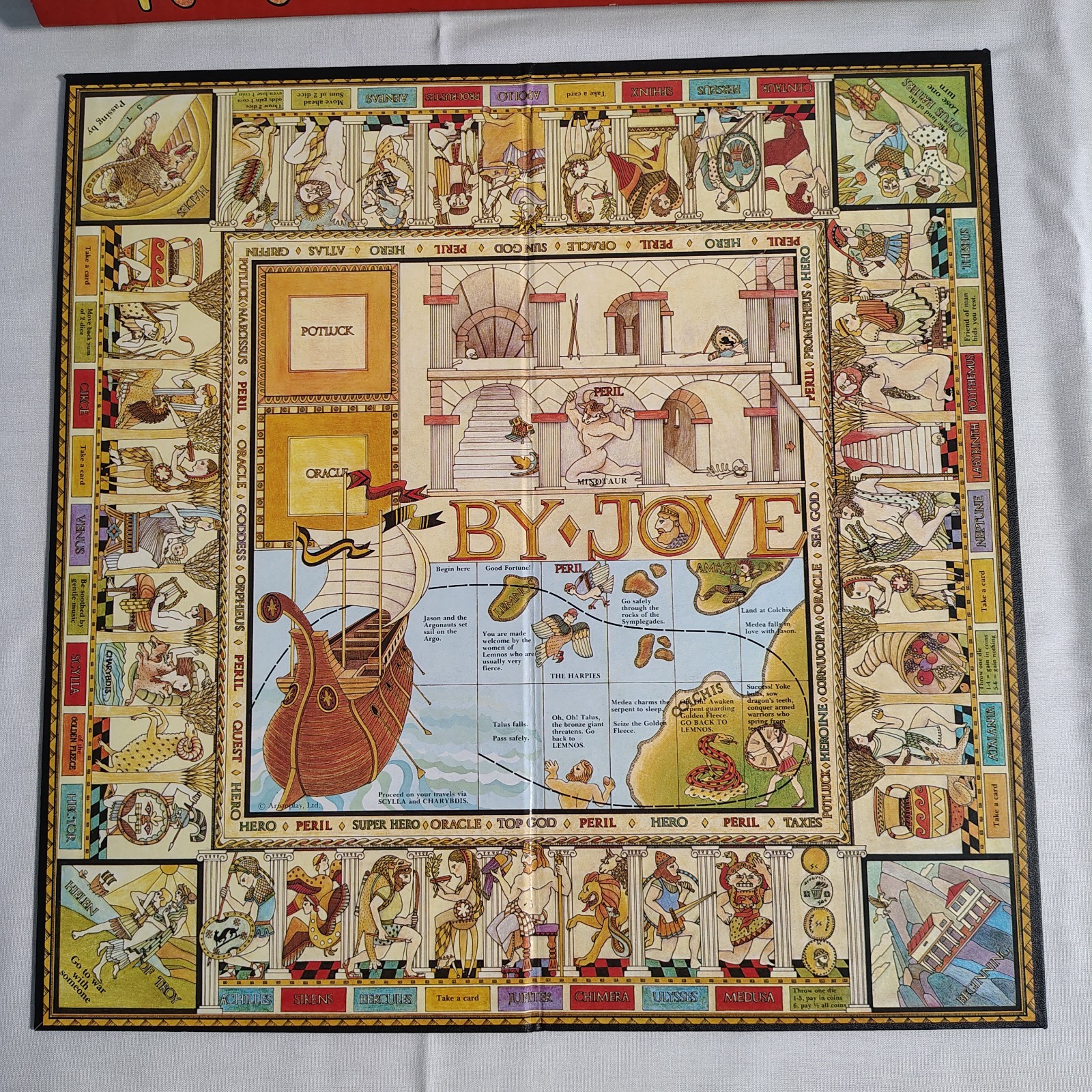 By Jove Adventure Board Game (1993) by Aristoplay, Vintage, See Pictures