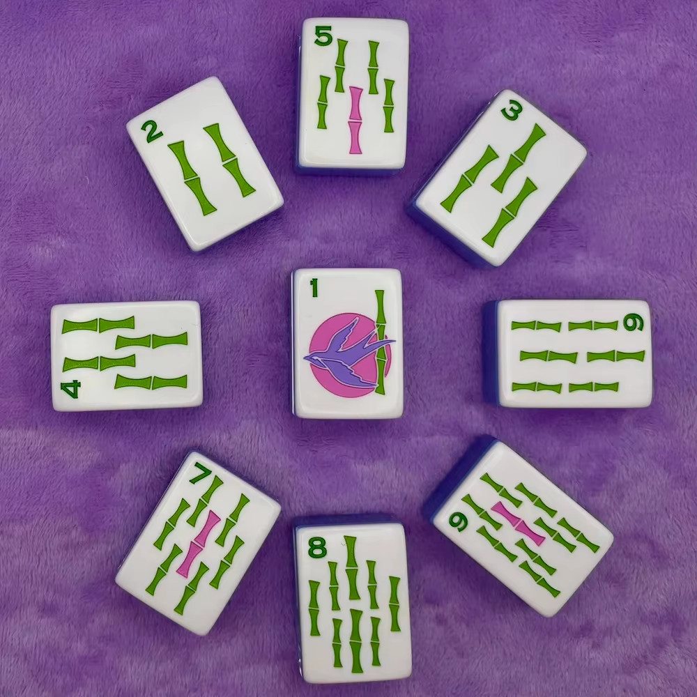 Premium American Mahjong Set 160pcs – Blue
