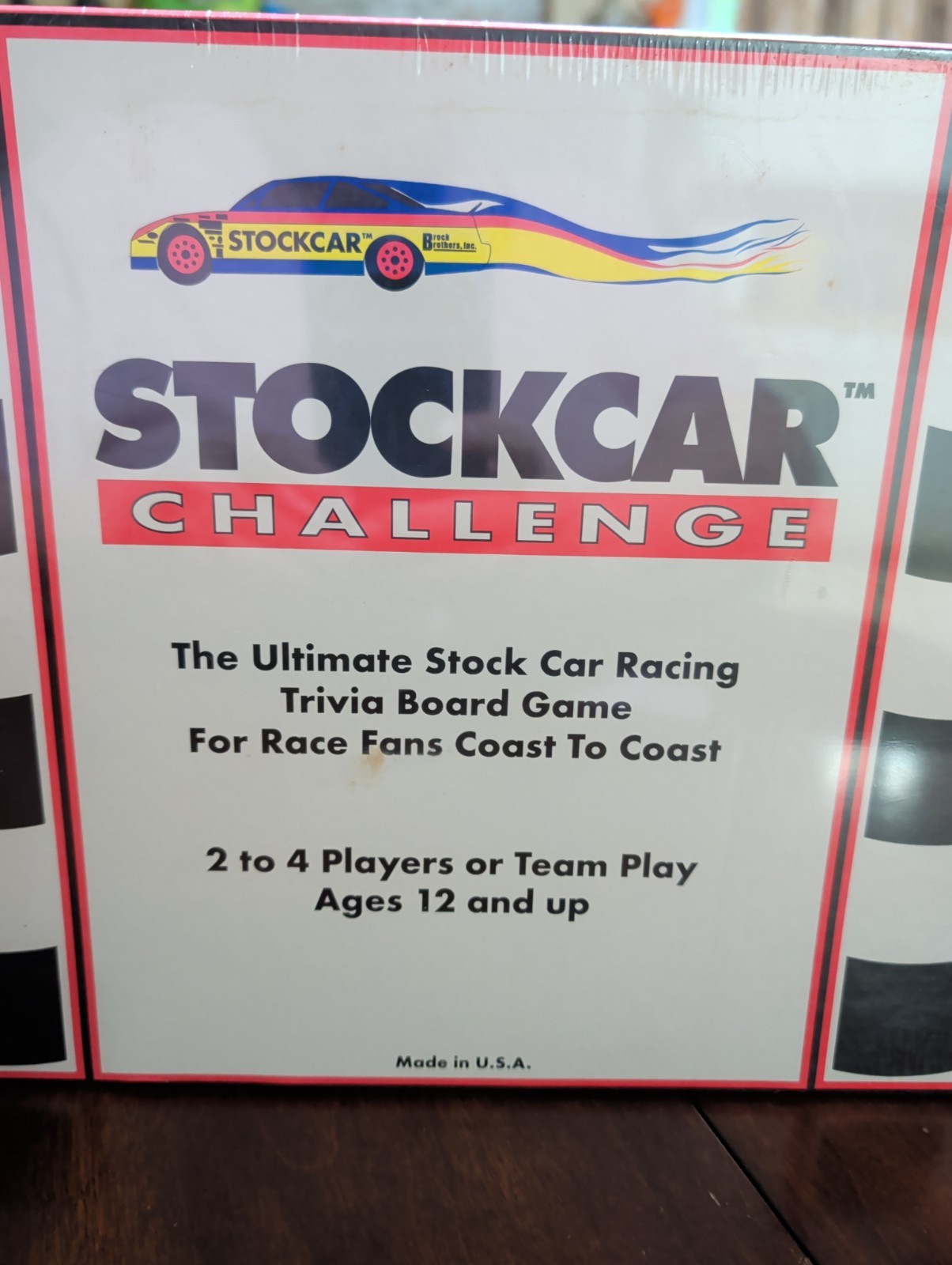 Vintage Stock Car Challenge Trivia Board Game Brand New Sealed