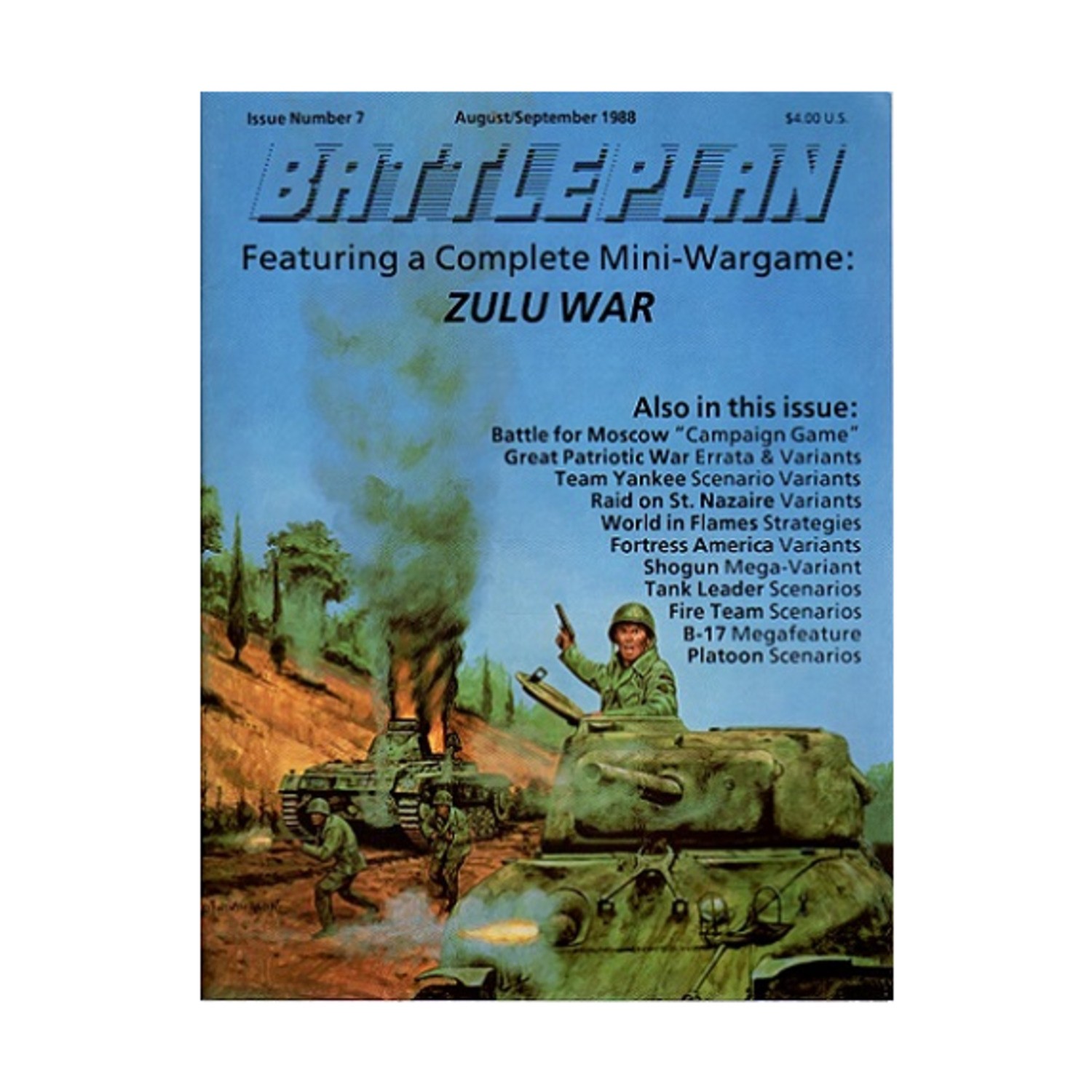 3W Battleplan Mag #7 “Battle for Moscow, Great Patriotic War” Mag VG+