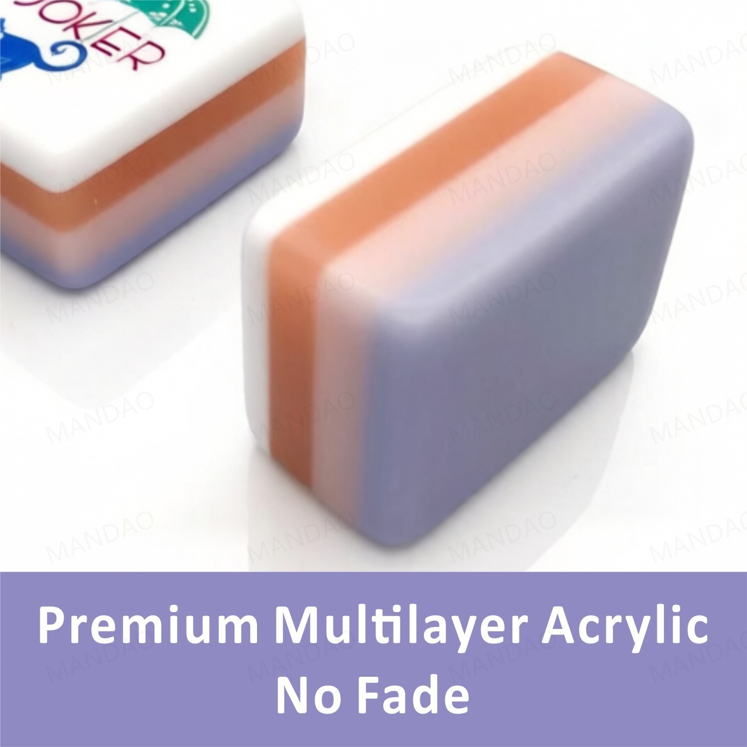 NEW! Vibrant Layered Mahjong Tiles – American Set 160 Tiles – Violet