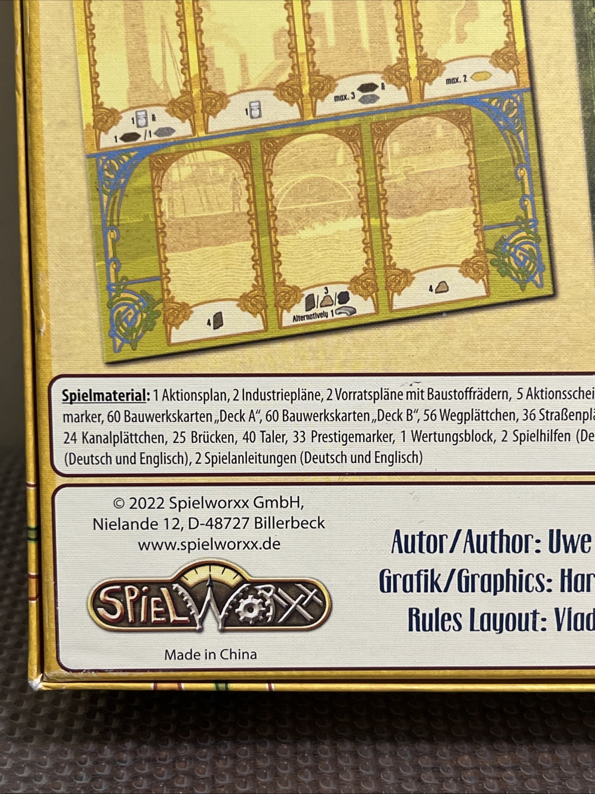 Spielworxx Oranienburger Kanal Board Game (German/English Ed) w/ 2 Expansions