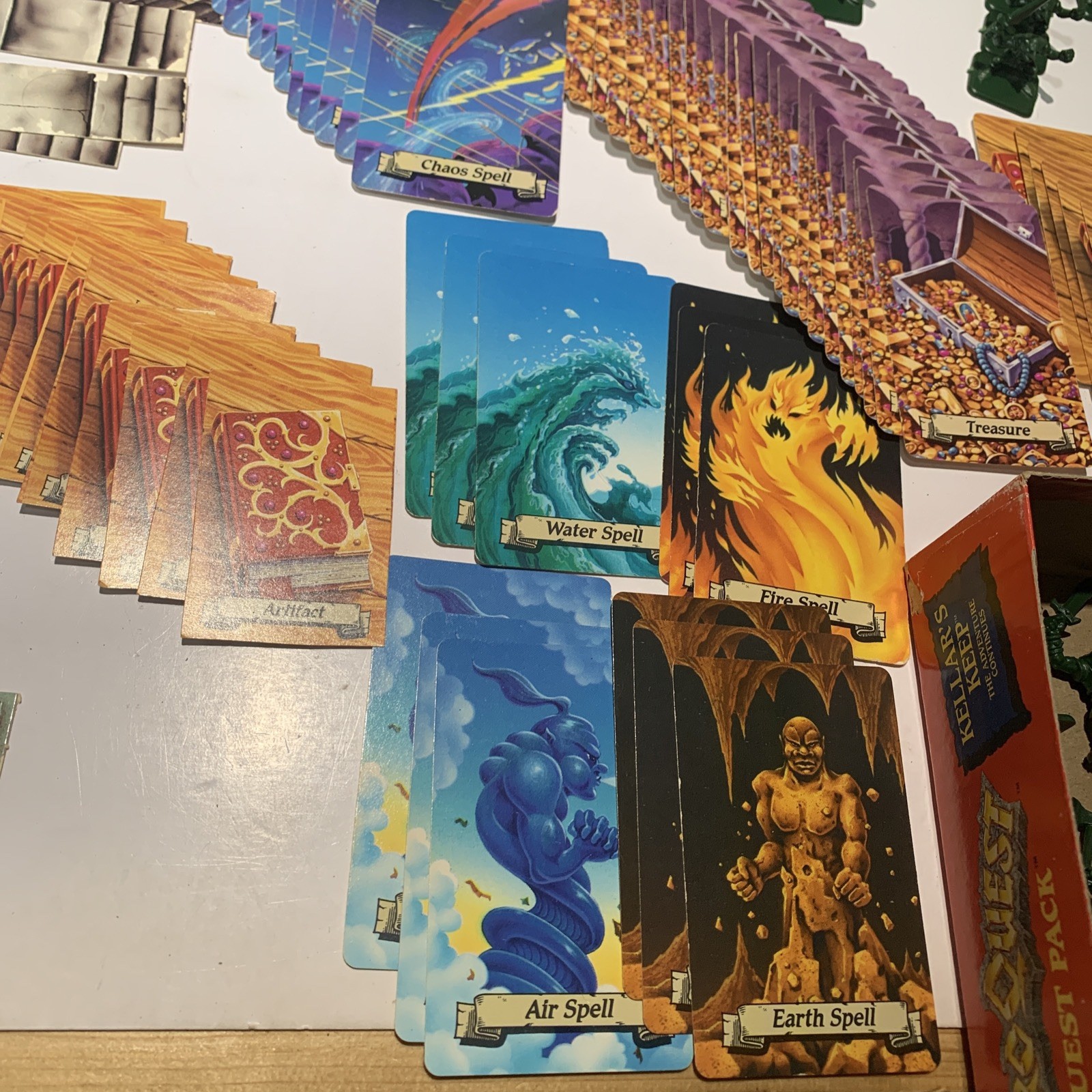 MB Hero Quest Board Game 1989-1990 + Kellar’s Keep Near Complete