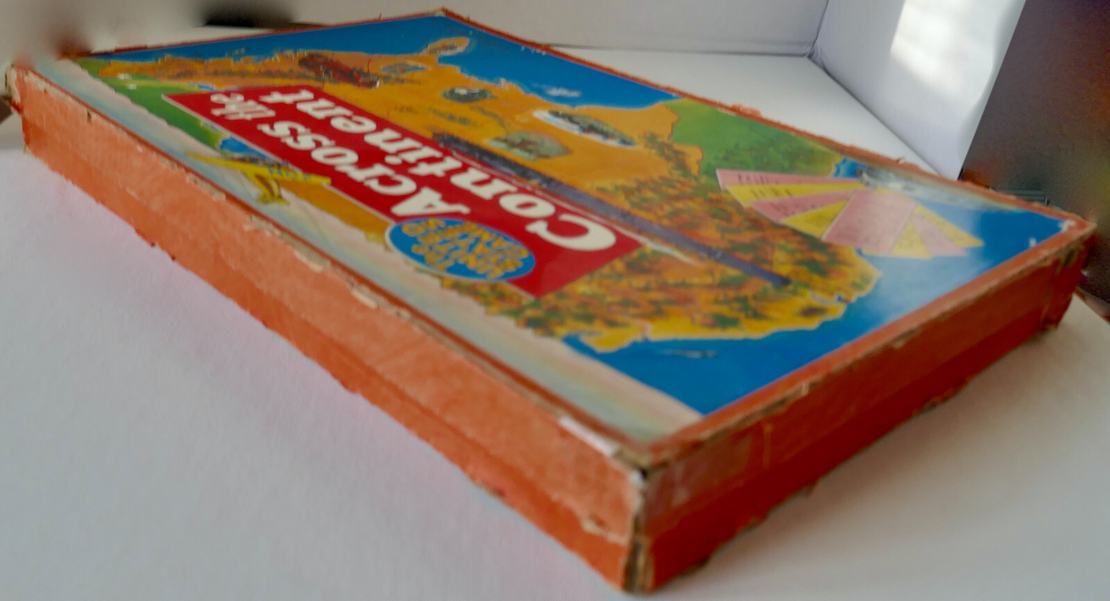 1940s WWII-Era Board Game ACROSS THE CONTINENT Non-Metal (Composition) Trains