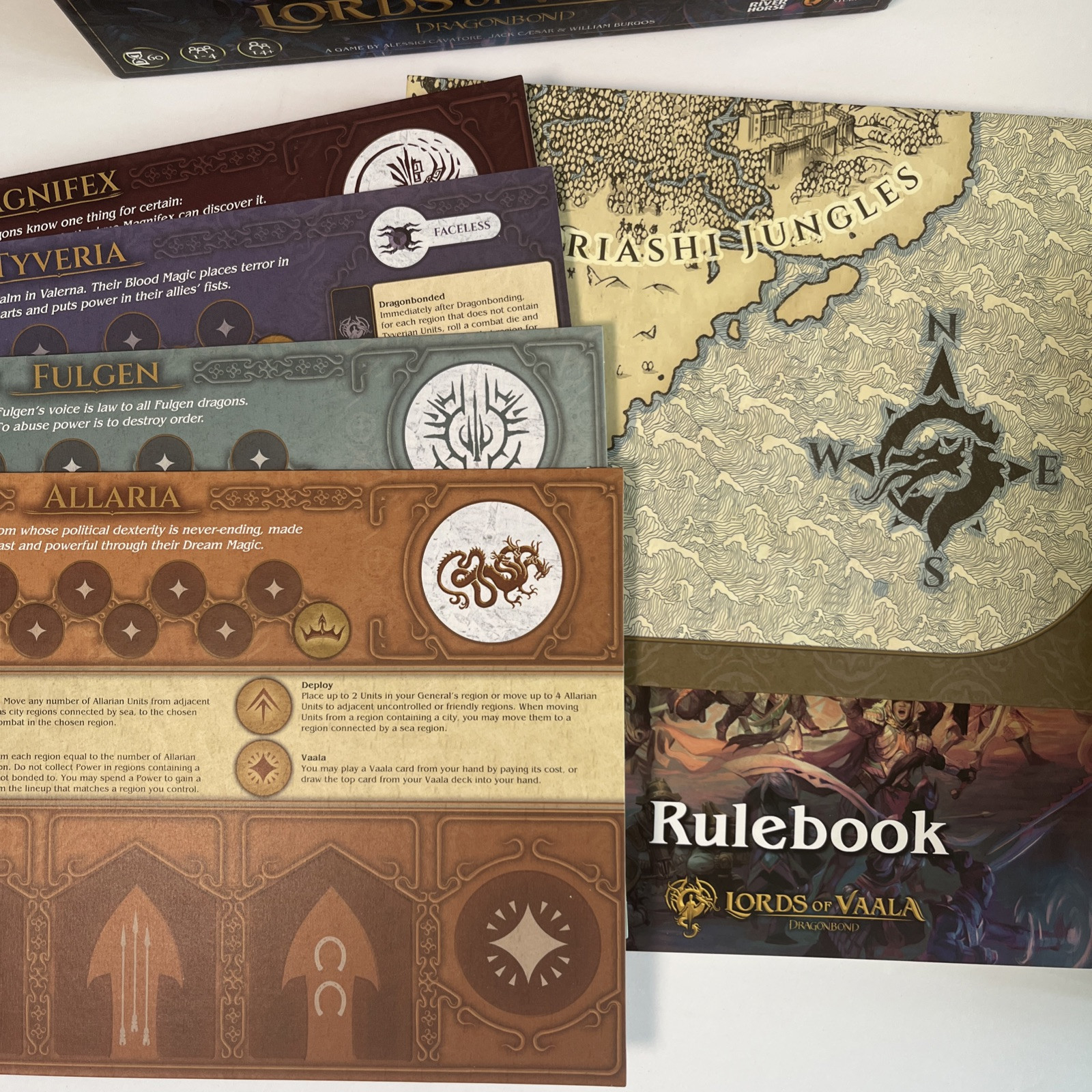 Draco Studios Dragonbond Lords of Vaala Asymmetric Strategy Board Game