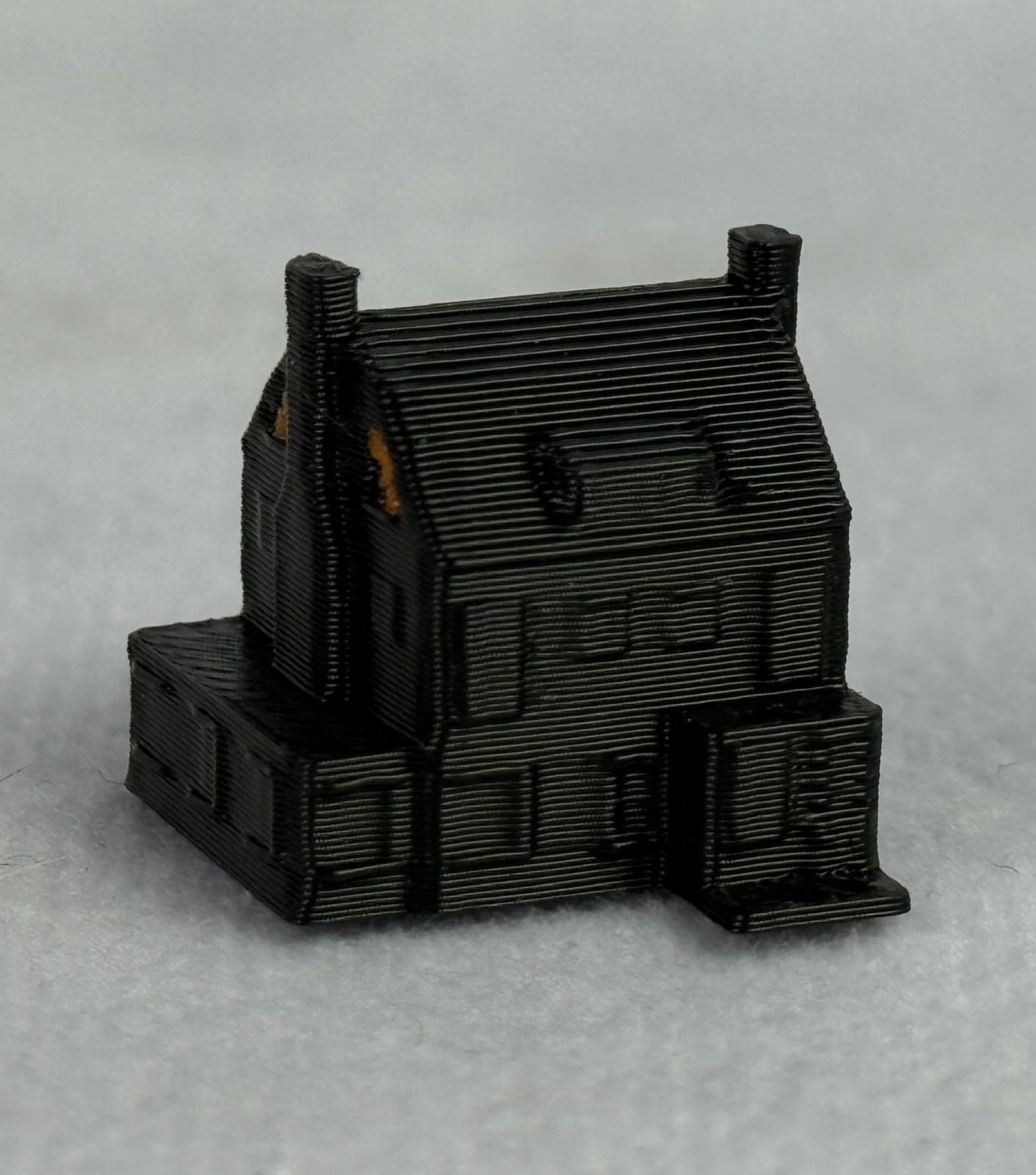 Amityville Horror 1979 Movie House Monopoly Game Piece Black with Orange Windows