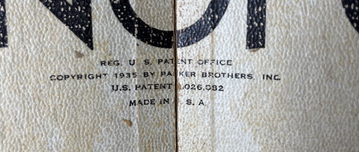 All ORIGINAL WWII Era Monopoly Game Composite Wood Pieces