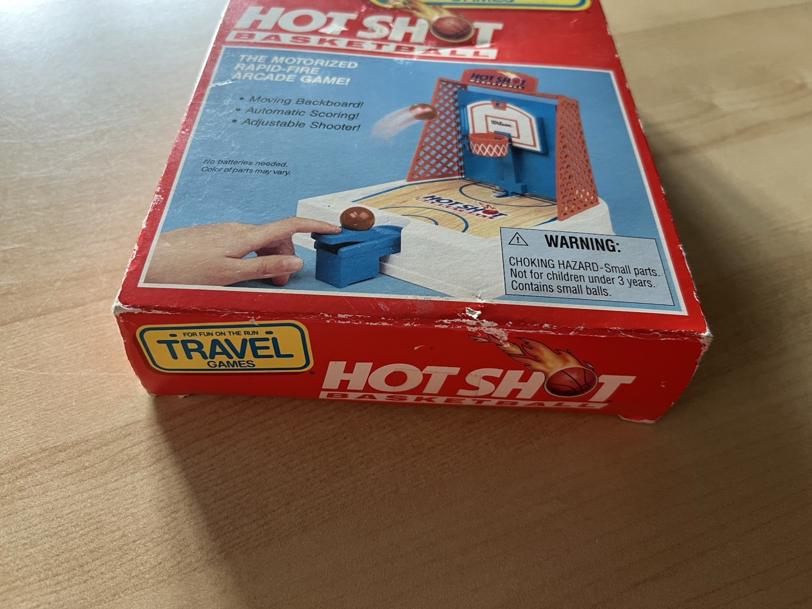 Vintage MB Hot Shot Basketball Travel Game Milton Bradley Complete Open Box
