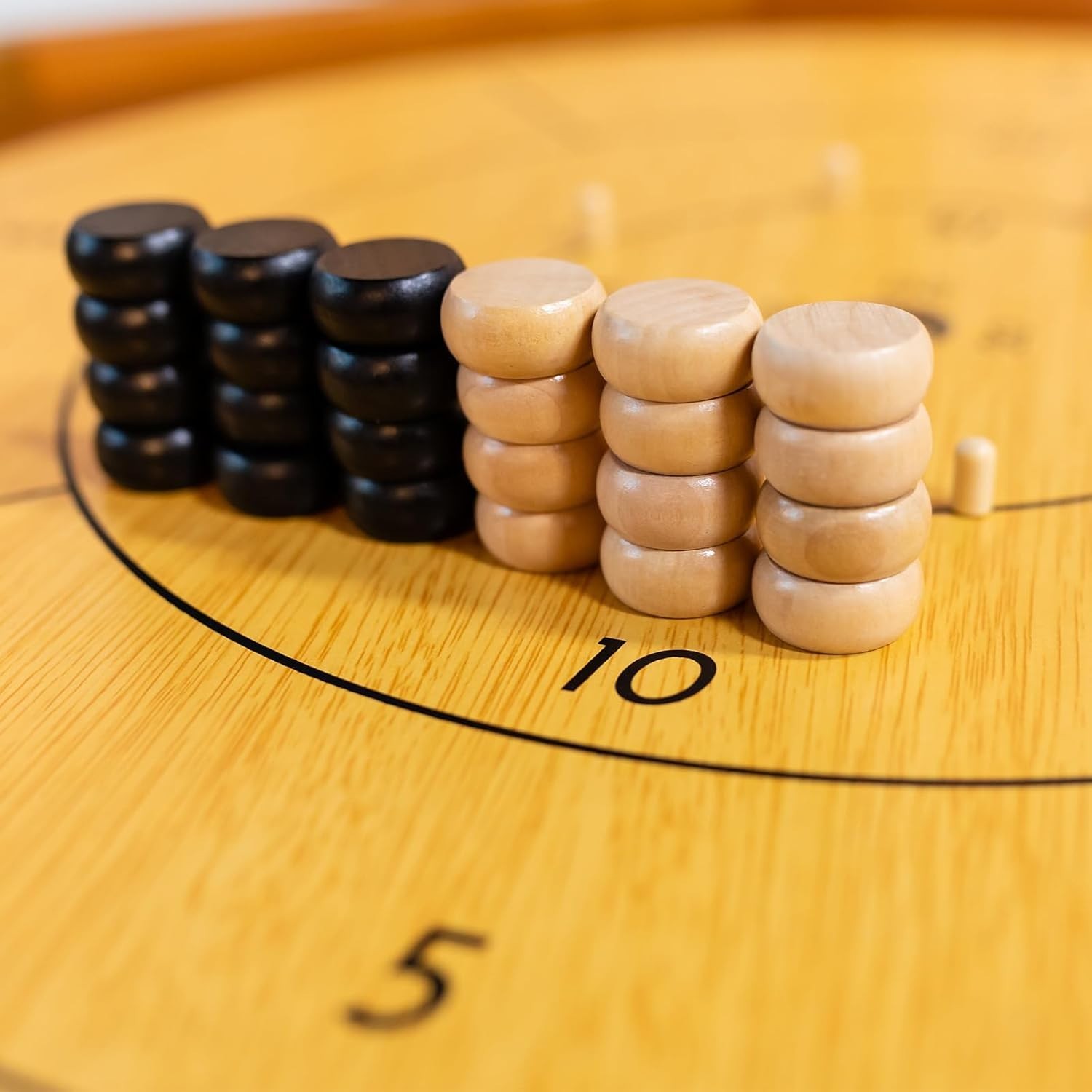 Deluxe 30 Inch Wooden Crokinole & Checkerboard – Ultimate Gaming Experience