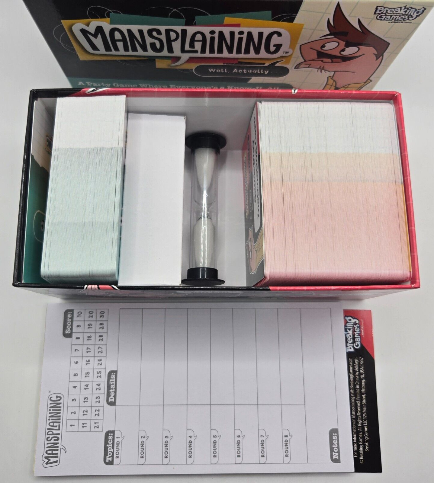 Mansplaining Party Game – Breaking Games – Signed by Co-Creator Mondo Davis CIB