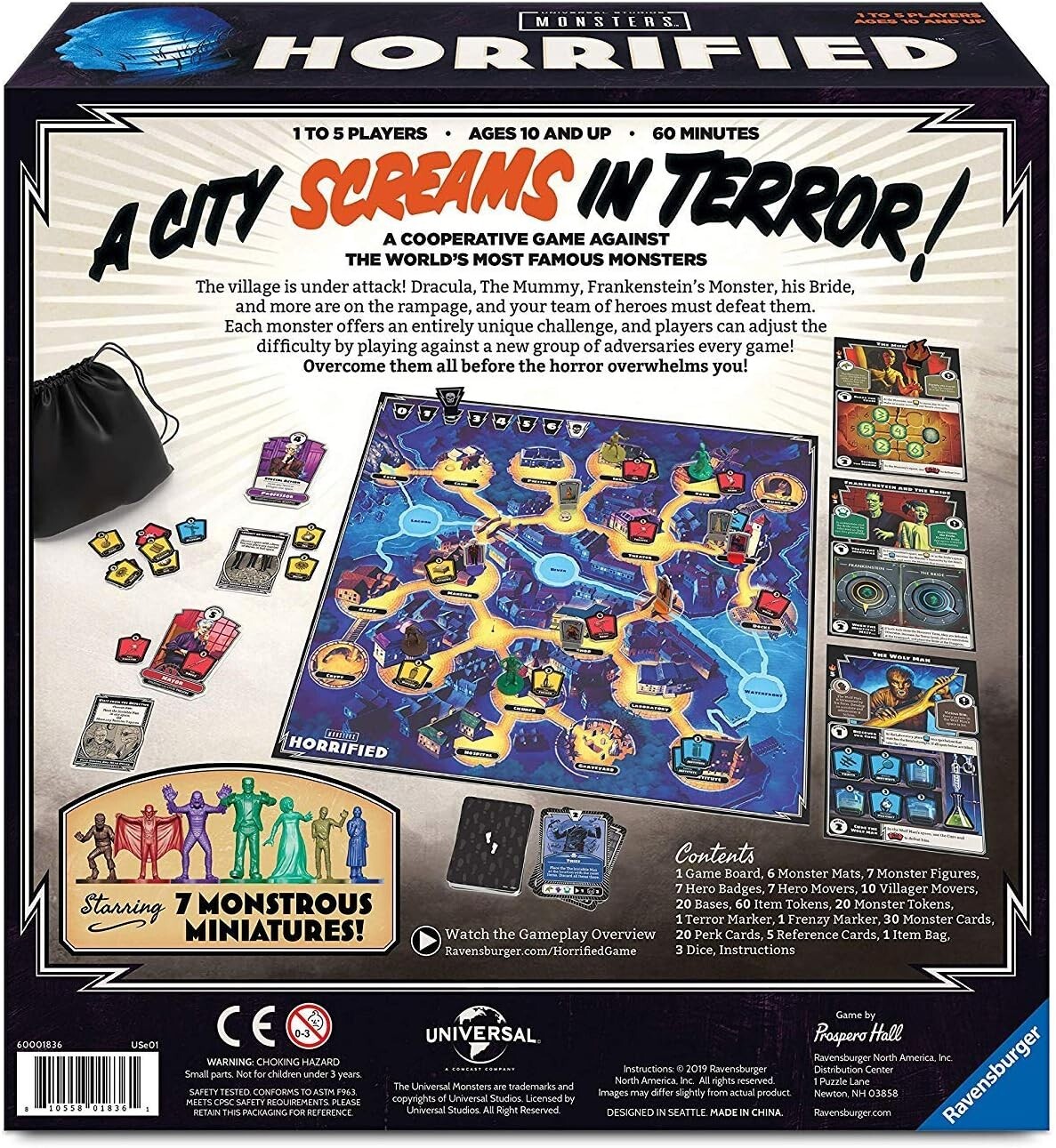 Horrified: Universal Monsters Strategy Board Game | Cooperative Fun for All Ages