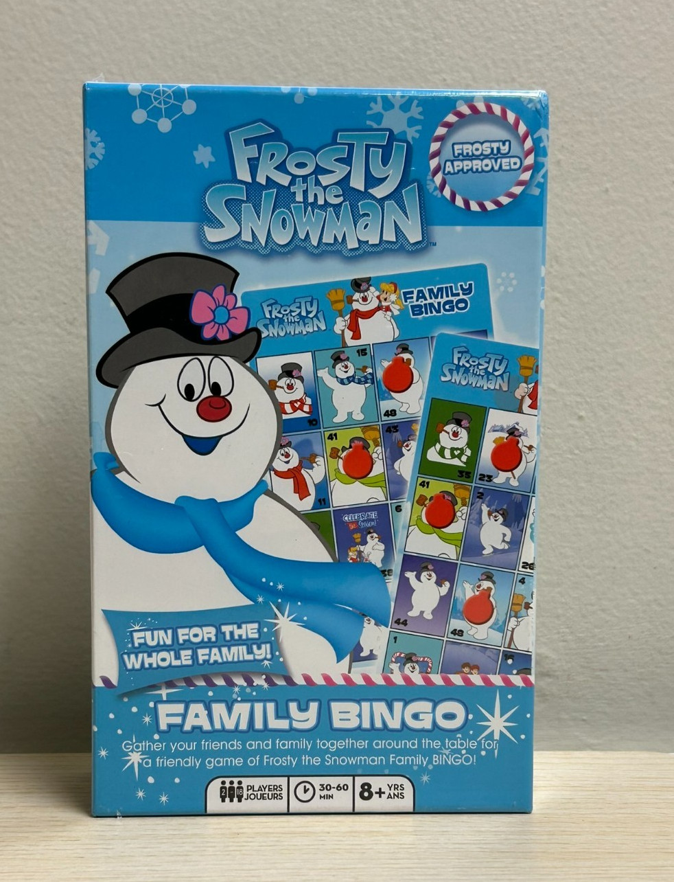 Frosty The Snowman Family Bingo Game Set New Factory Sealed 8+ Years 2-18 Player