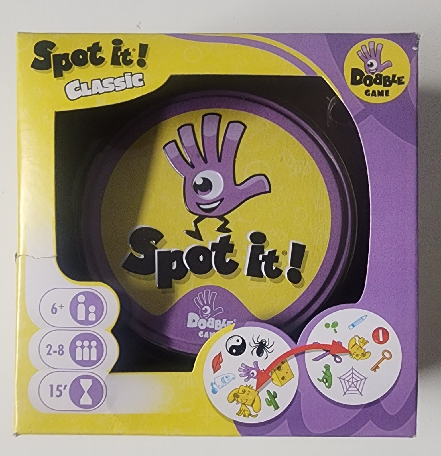 Spot It! Classic Card Game | Game for Kids | Age 6+ | 2 to 8 Players | Box Ware