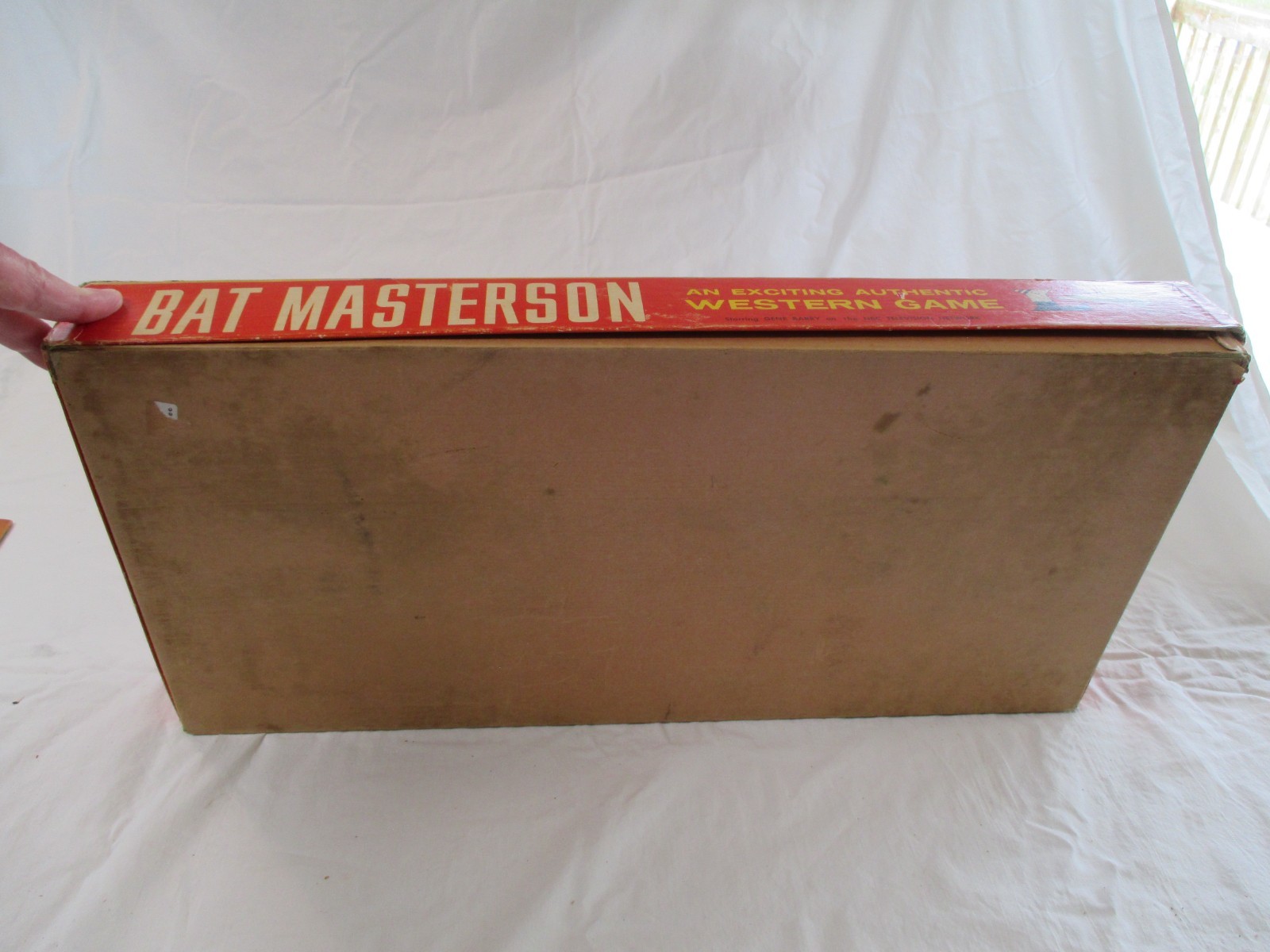 Vtg. BAT MASTERSON WESTERN BOARD GAME BY LOWELL 1958. May be Incomplete.