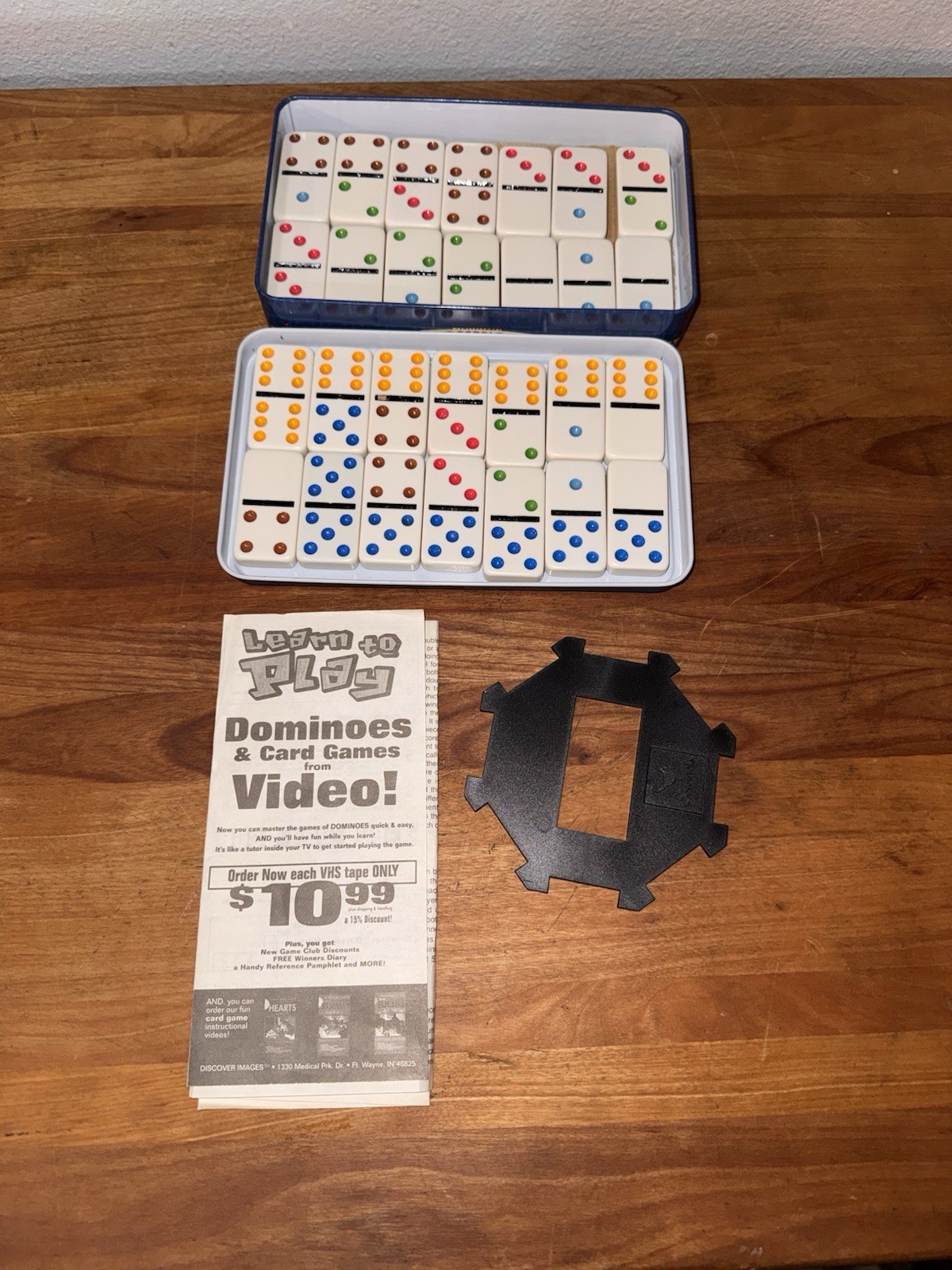 Collectors Dominoes, Double Six, Jumbo Color Dot, Age 4+, 16 Games-Starter Piece