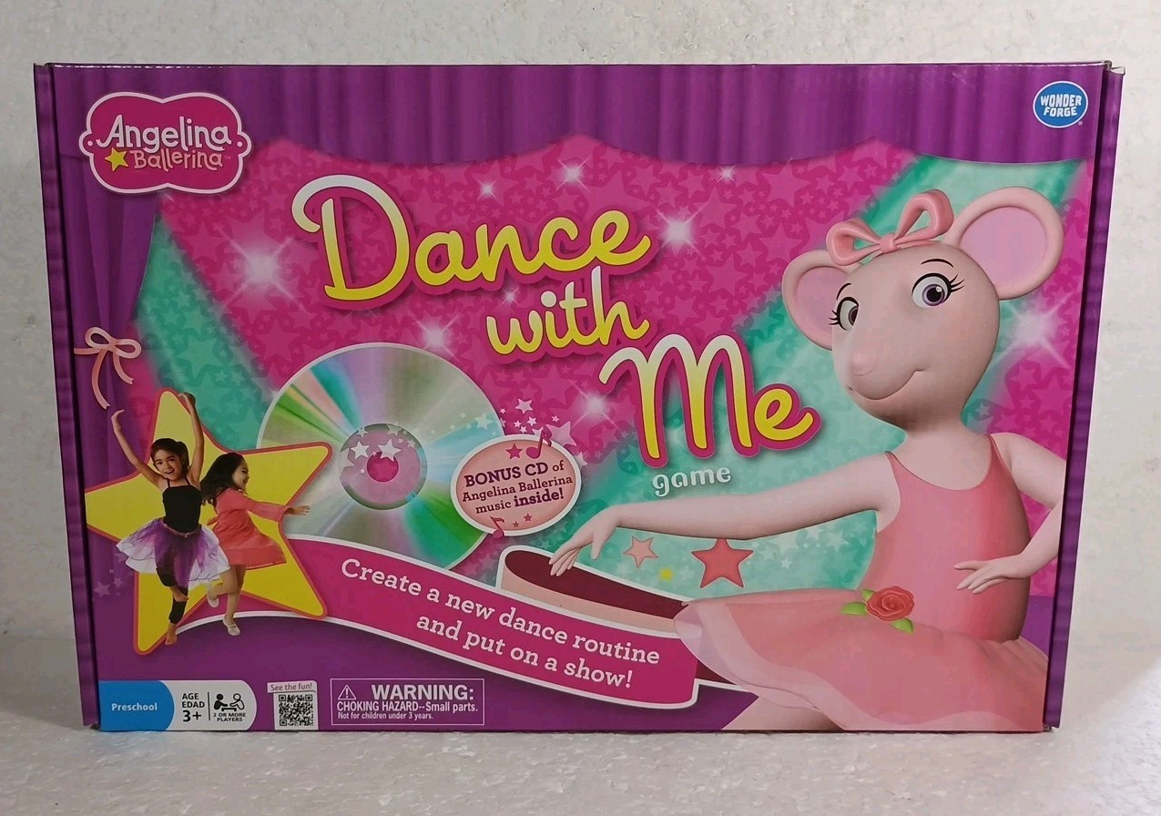 Angelina Ballerina Dance With Me Game Age 3+ Bonus CD Included 100% Complete