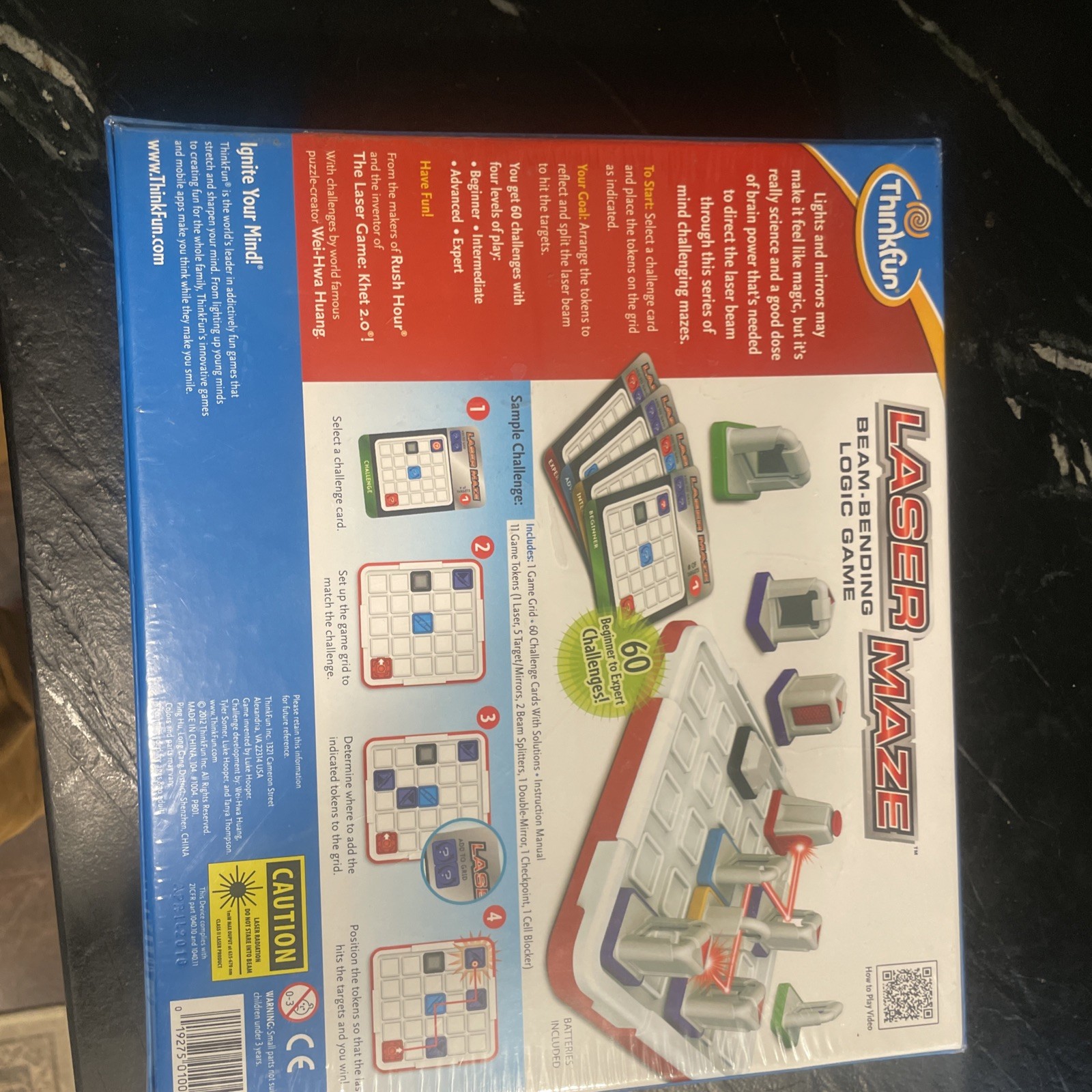 ThinkFun Laser Maze Beam Bending Logic Board Game 60 Challenges (Sealed)