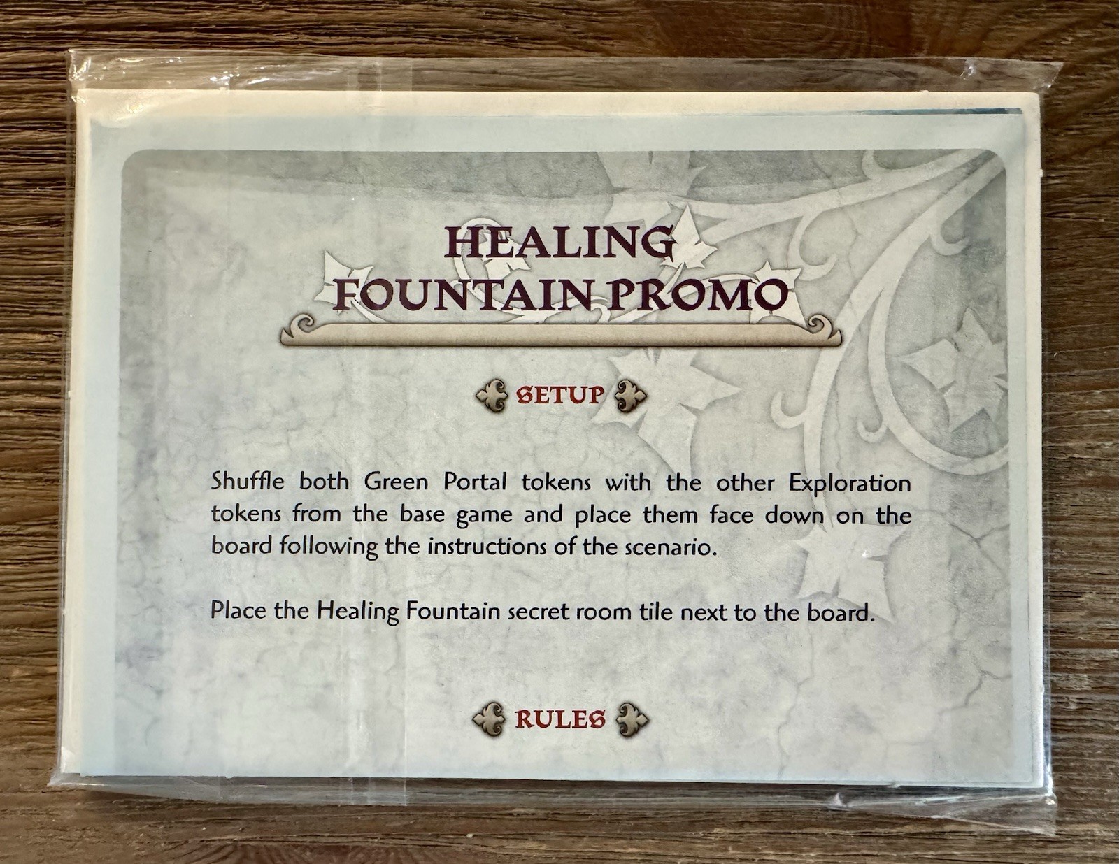 ARCADIA QUEST HEALING FOUNTAIN Brettspiel Advent 2016 Calendar Promo #23 NEW