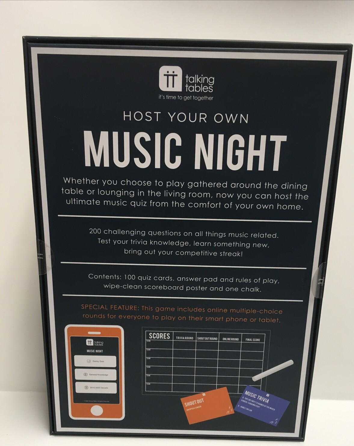 After Dinner Music Quiz Game By Talking Tables New in box