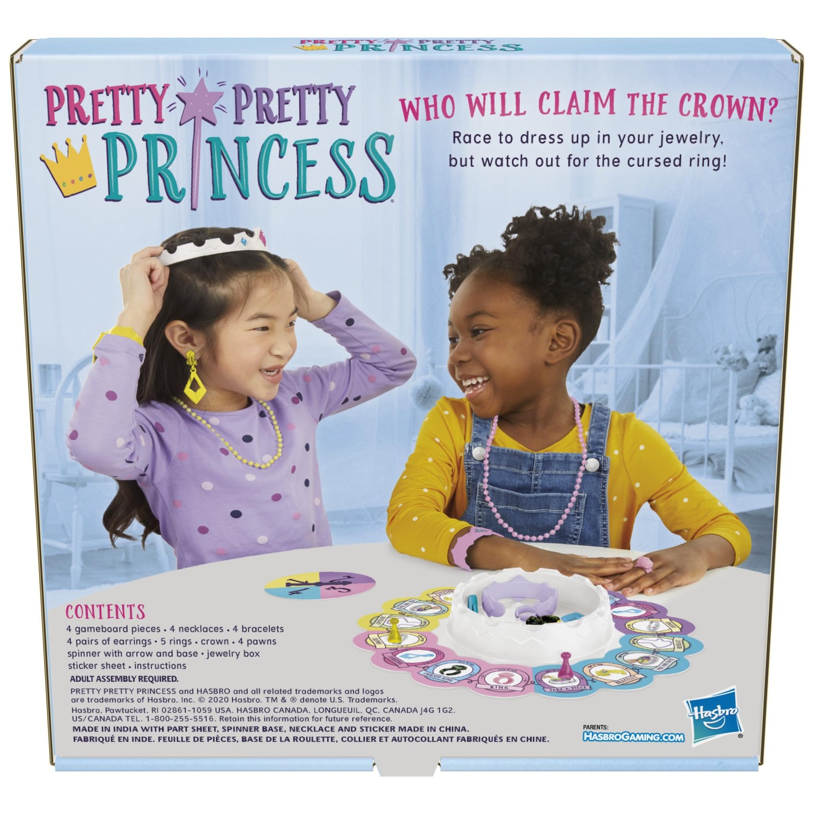 Pretty Pretty Princess Board Game Jewelry Dress Up Fun For Kids Ages 5 And Up