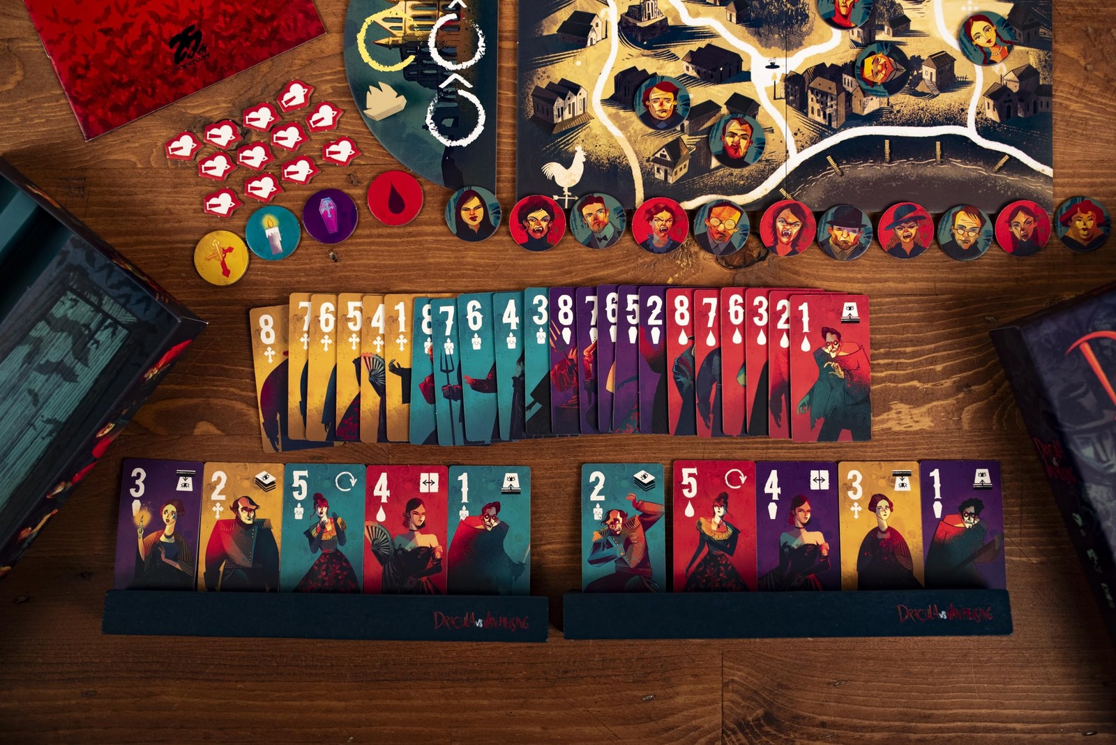 25Th Century Games Dracula Vs Van Helsing Intense 2-Player Strategy Duel Card