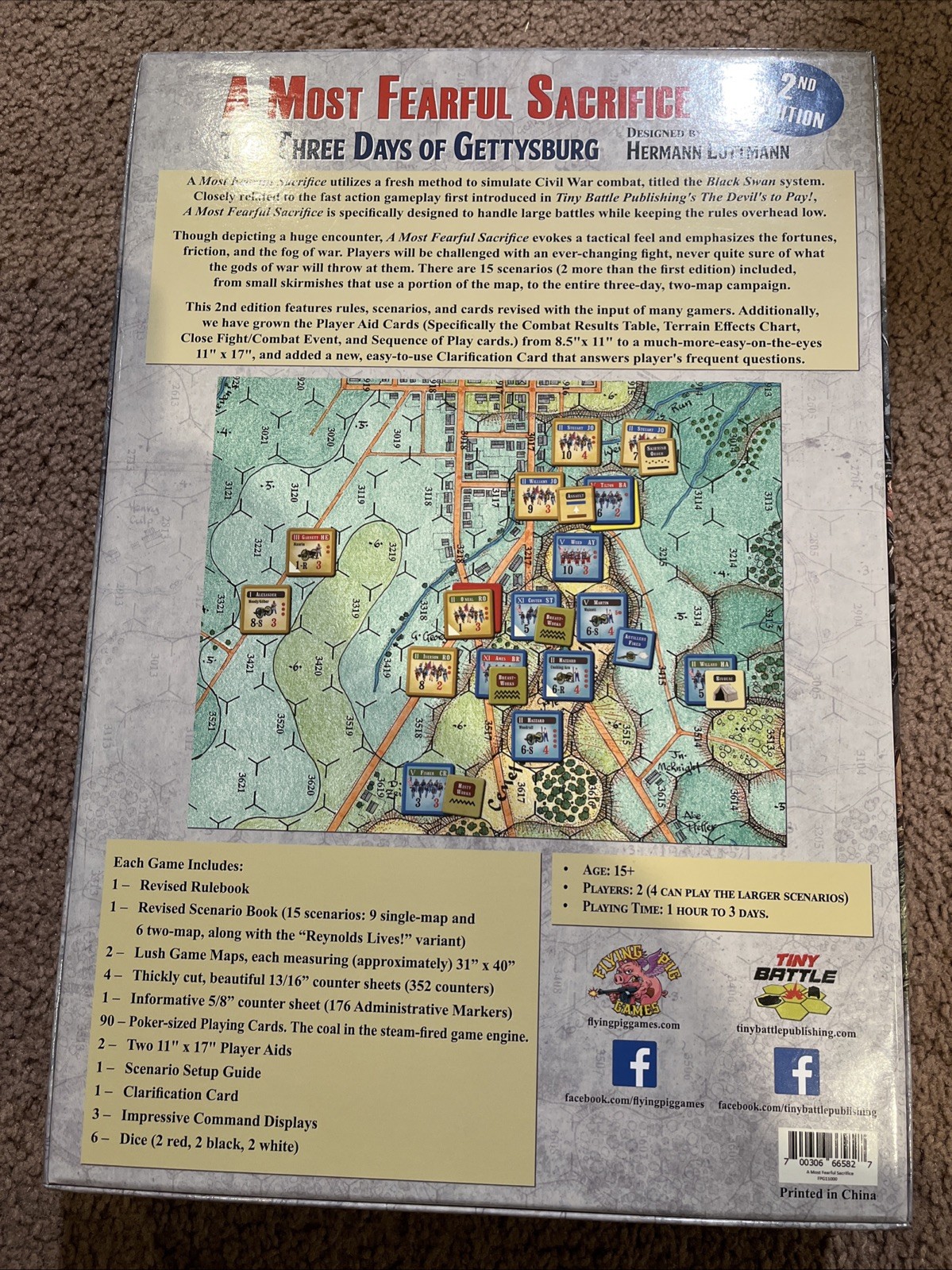 Flying Pig War Game Most Fearful Sacrifice, 2d Ed. Autographed