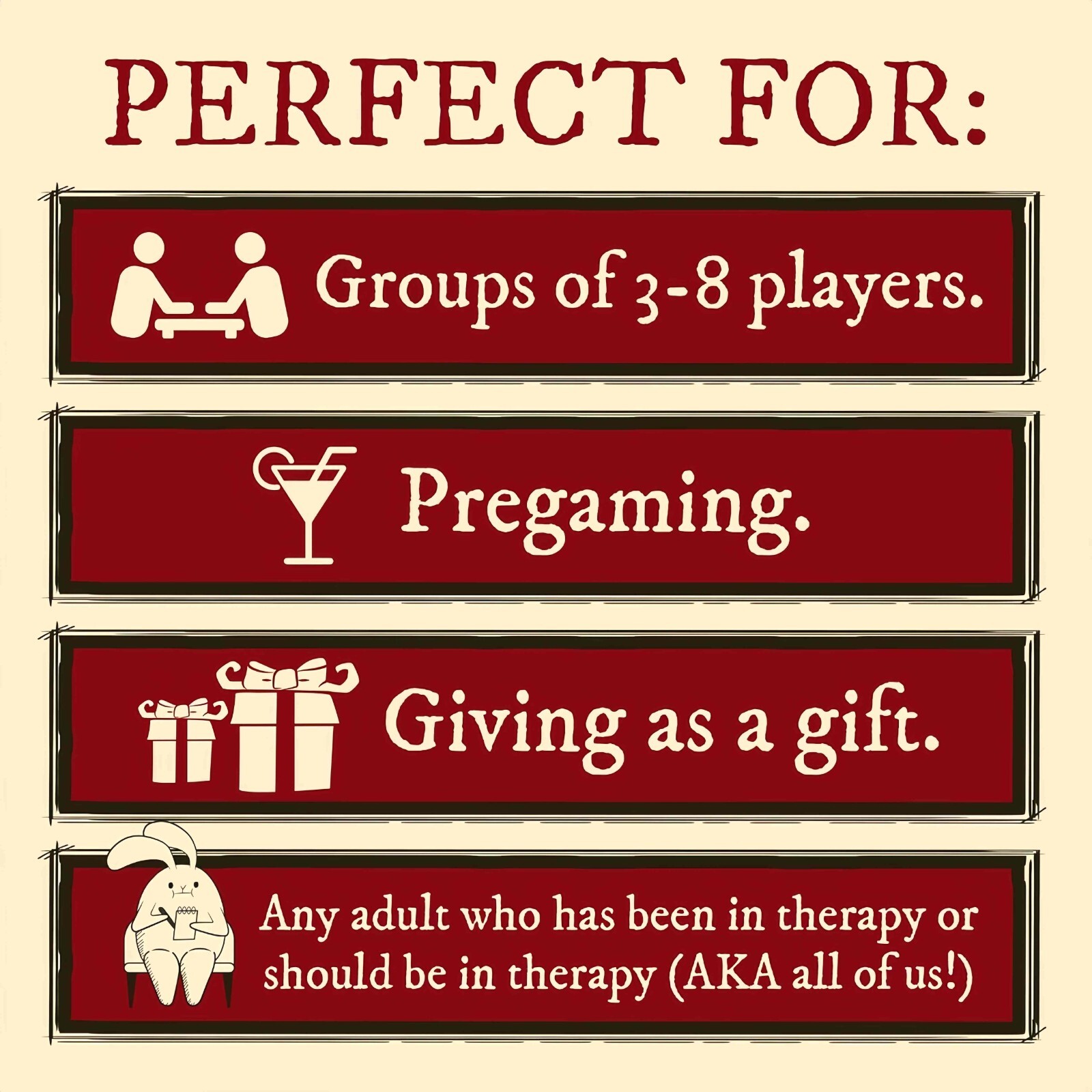 Horror Therapists: Extra Horror Edition 3-8 Players – Ages 17+ – Comic Building