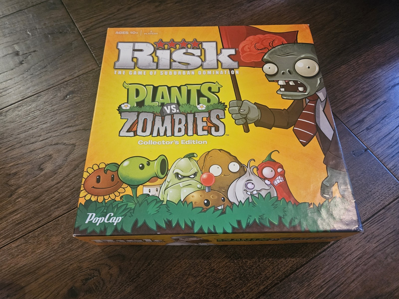 Risk Plants vs Zombies Board Game Collectors Edition 2013 Unpunched Open Box New