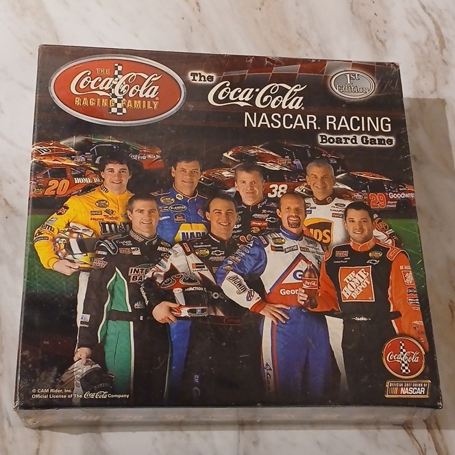 *Sealed* Coca-Cola NASCAR Racing Board Game, 1st Edition, 2004