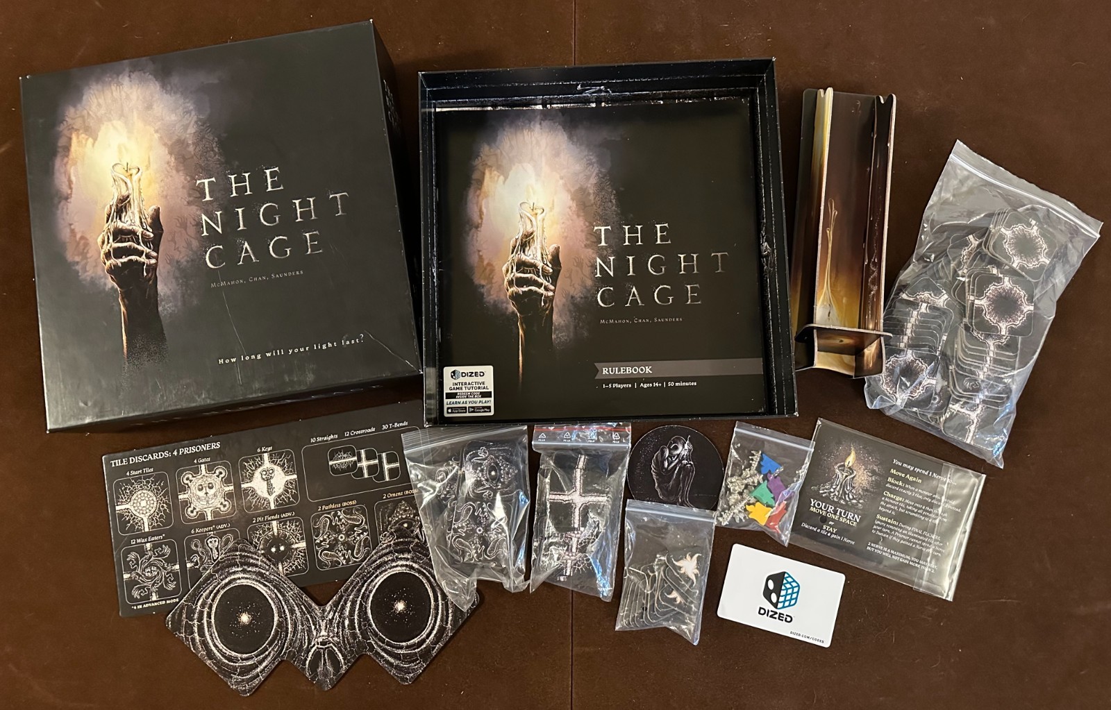 The Night Cage Board Game 2021 Smirk & Dagger Games Complete