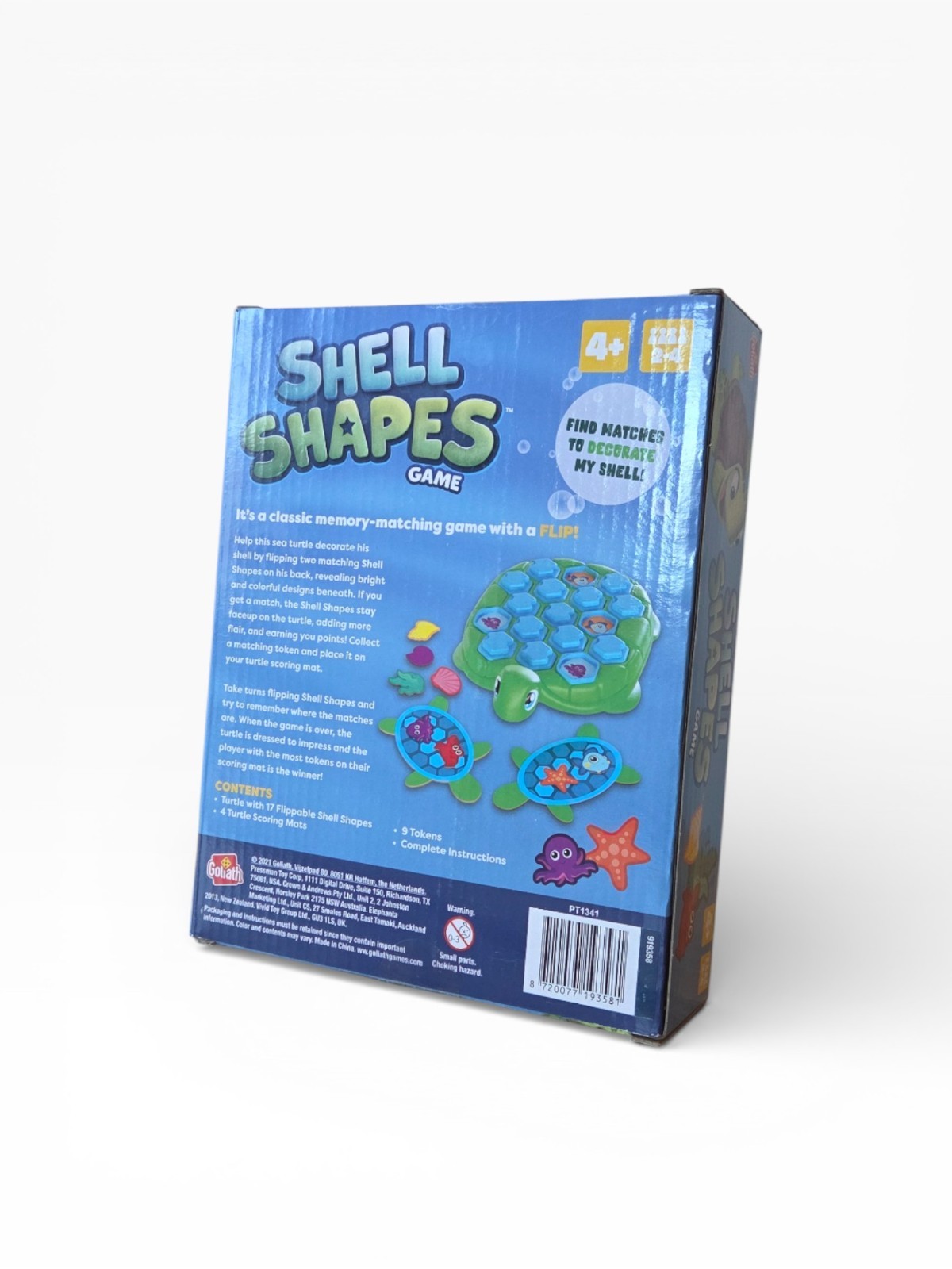 Shell Shapes Kids Learning Board Game Educational Family Game Ages 5+ Gift
