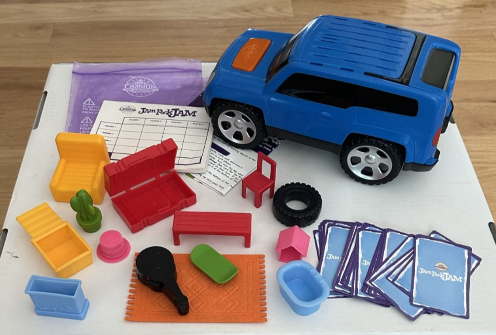 Cranium Jam Pack Jam Complete Working Family Game Cars & Vehicles Theme Cards