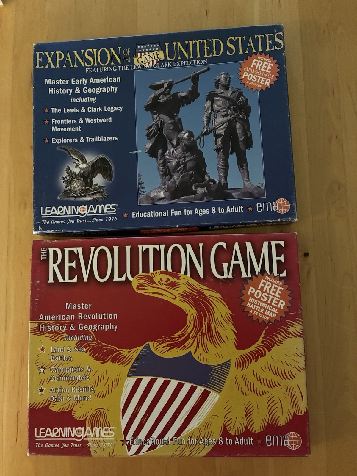 Learning Games Set Revolution and Expansion Of The United States Never Played