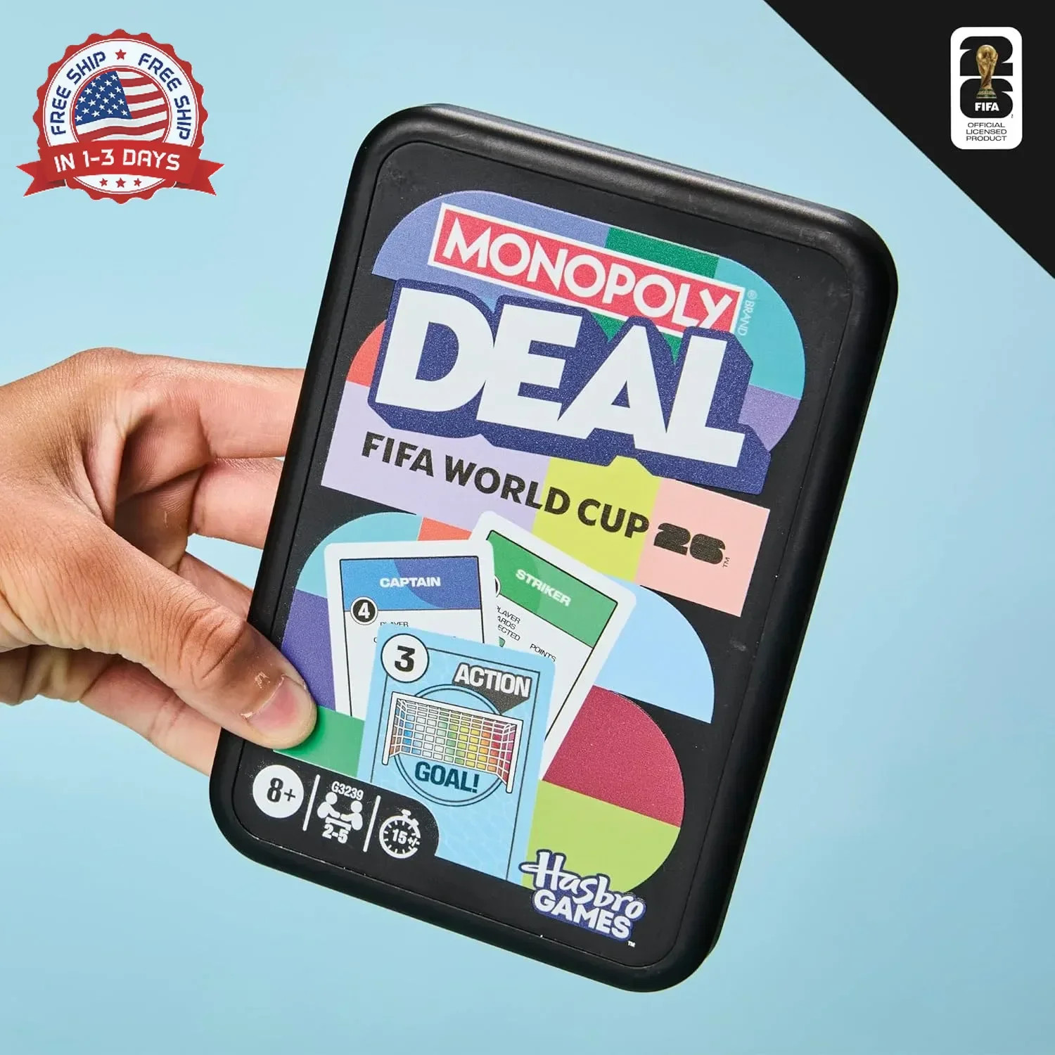 Monopoly Deal FIFA World Cup 2026 Edition Game – Officially Licensed FIFA World