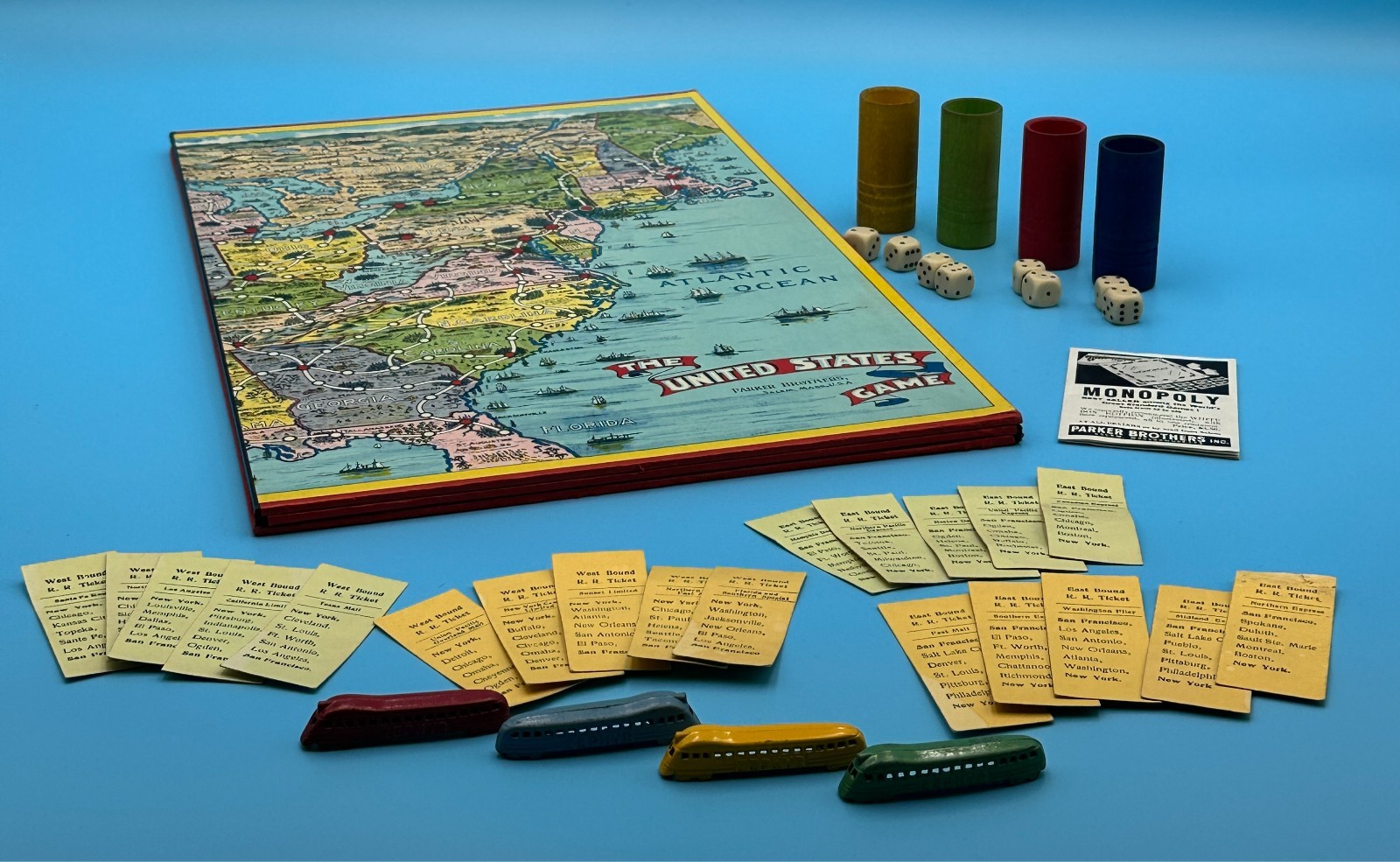 Across the Continent (1935) Parker Brothers Board Game – Complete w/ all Pieces