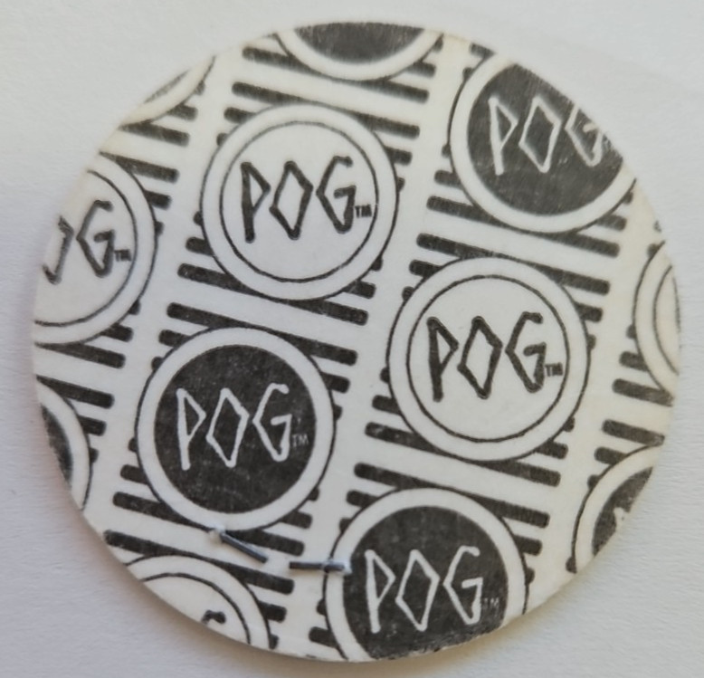 World Pog Federation POG Logo Milk Caps Blue Stripes 90’s Game Piece