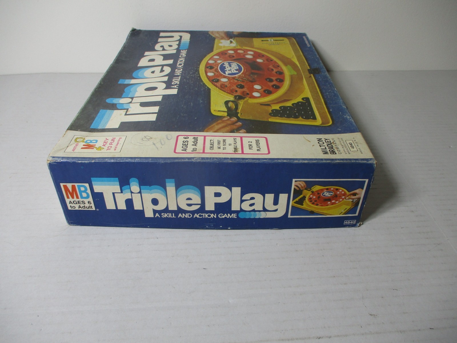 Vintage 1978 Milton Bradley 4840 Triple Play A Skill and Action Game Boardgame