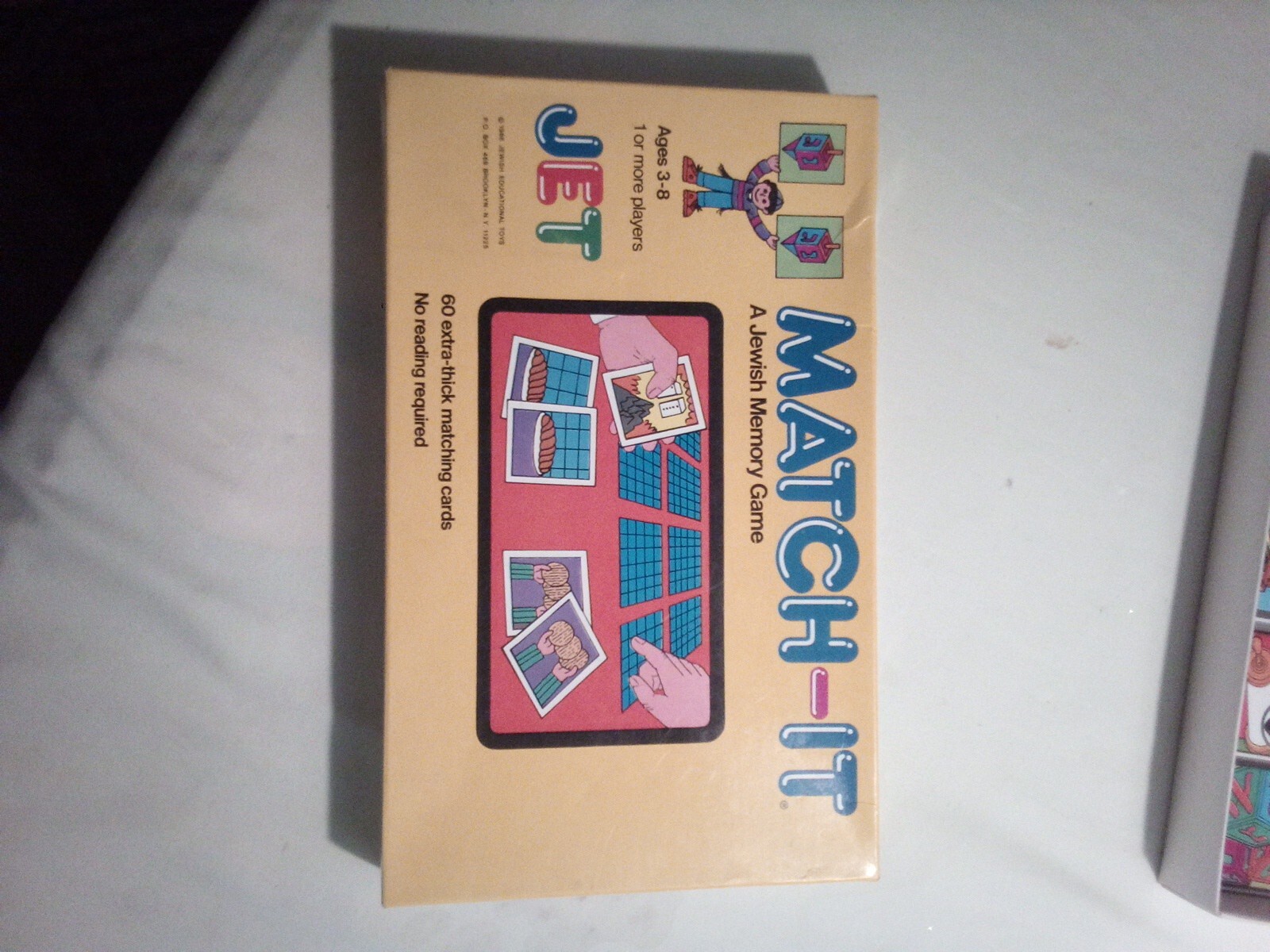 Jewish Memory Game, “Match It” , Vintage, Complete, Ages 3+, 1 or more players!