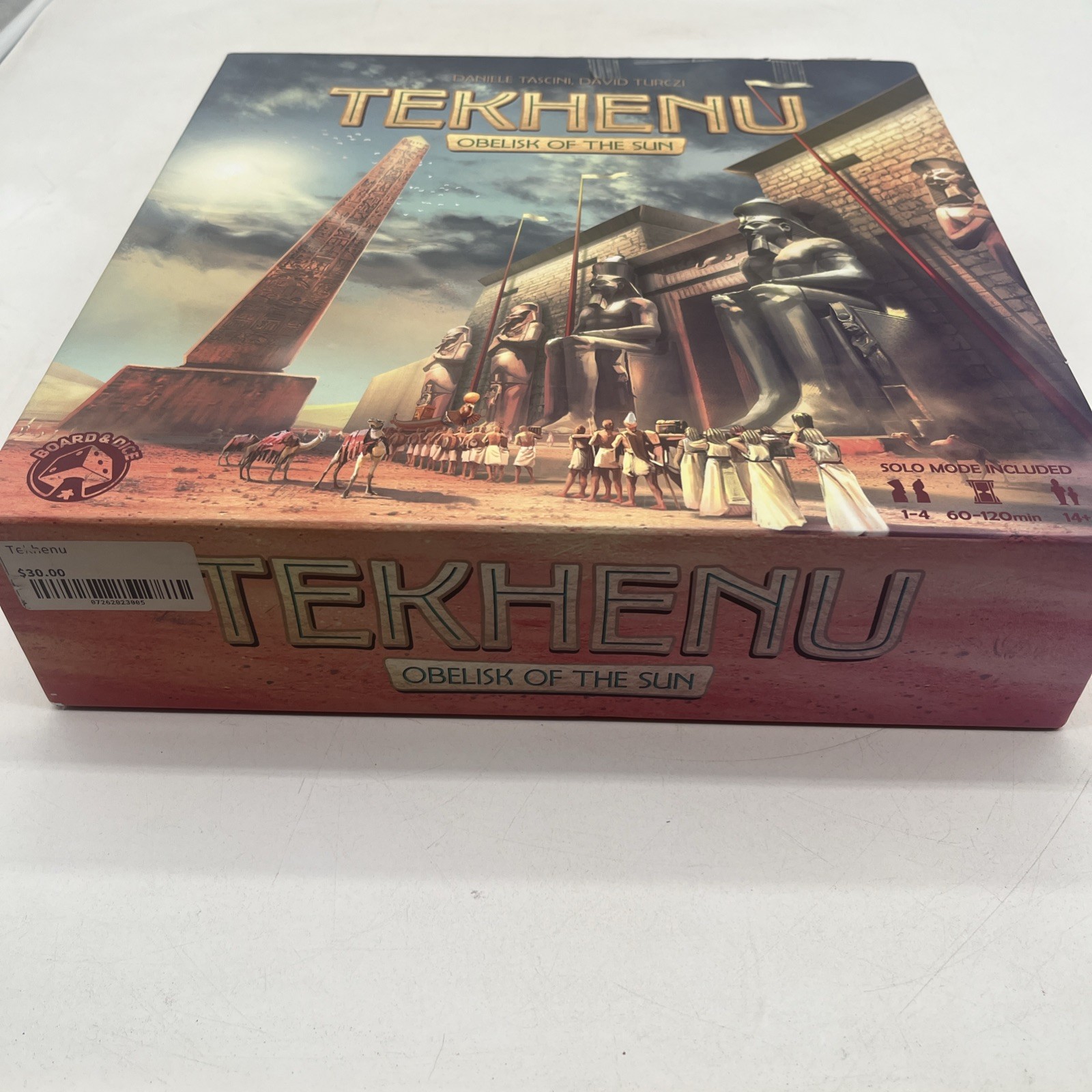 Tekhenu Obelisk of the Sun Board Game 1-4 Players Solo Play Complete