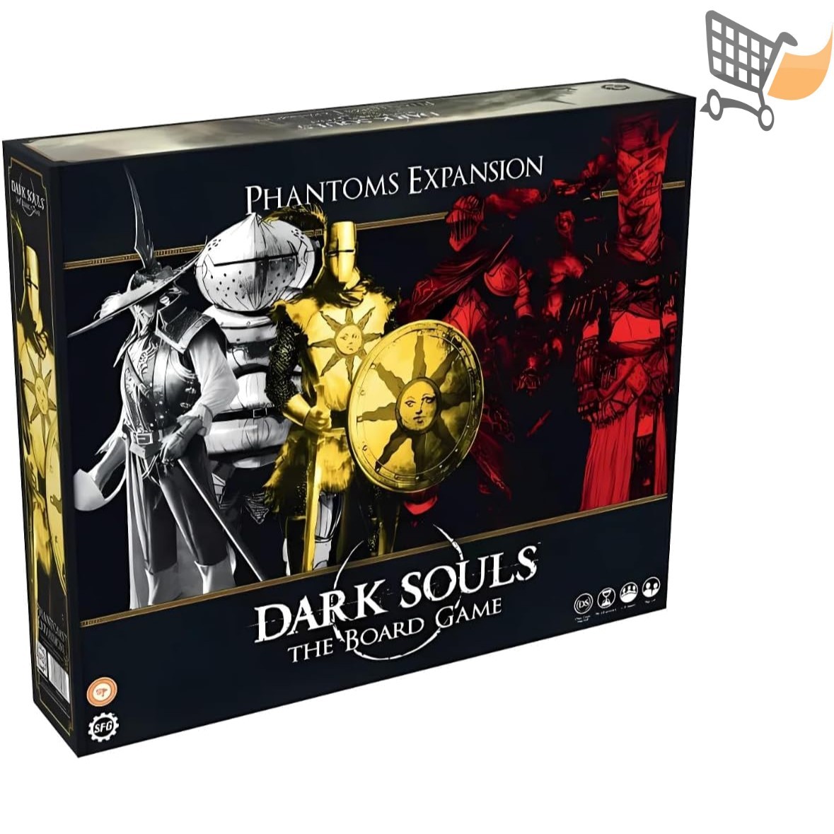 Dark Souls Board Game Expansion Phantoms with Miniatures, Tokens, New Treasure