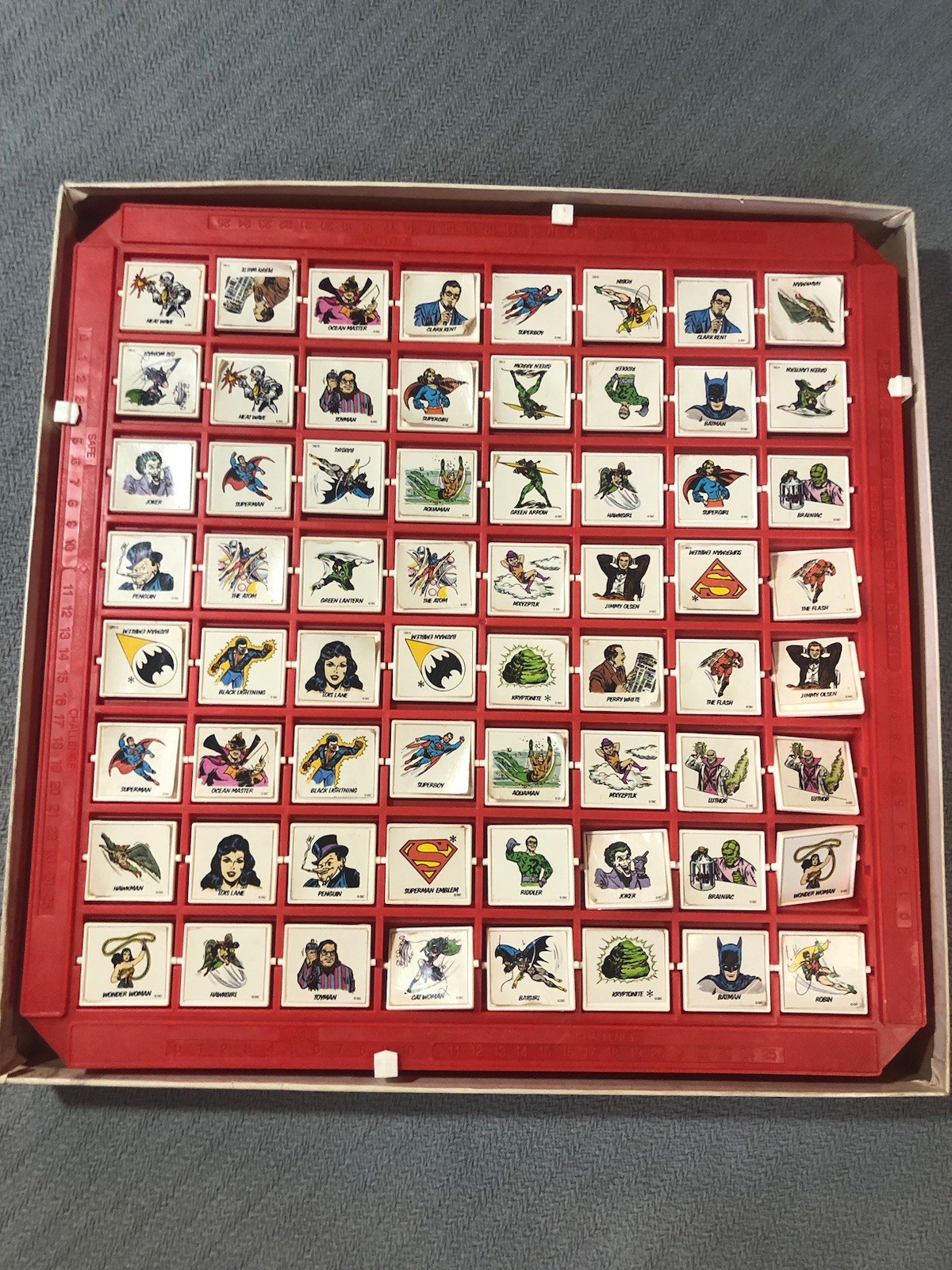 VTG SUPERMAN Match II Board Game 1979 IDEAL Toys DC Comics Wonder Woman Batman