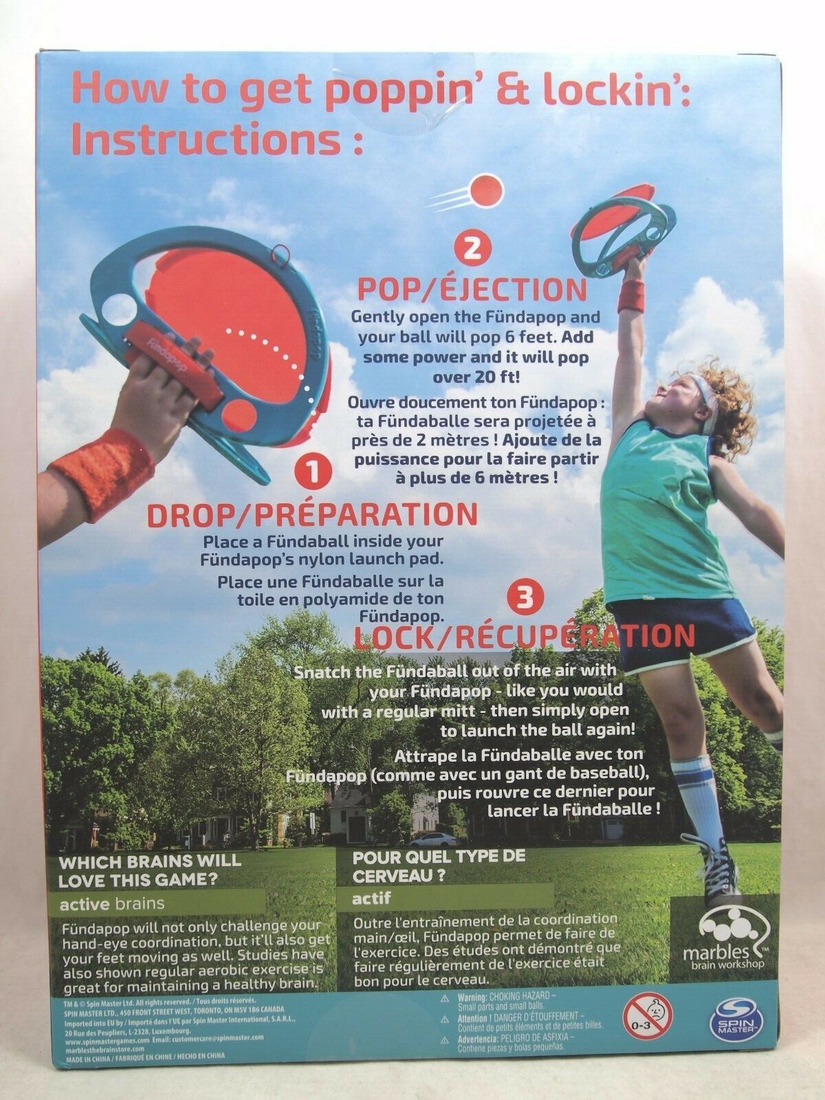 Spin Master Fundapop Active Ball Catching Game Ages 8+ 1-2 Players