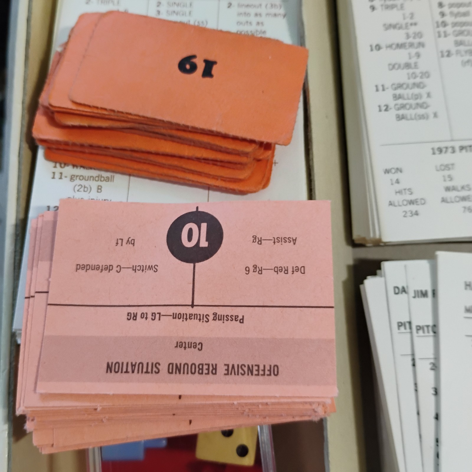 1962 Strat-o-matic Baseball 14 Teams, 448 Cards Dated 1950-1974 Looks Complete