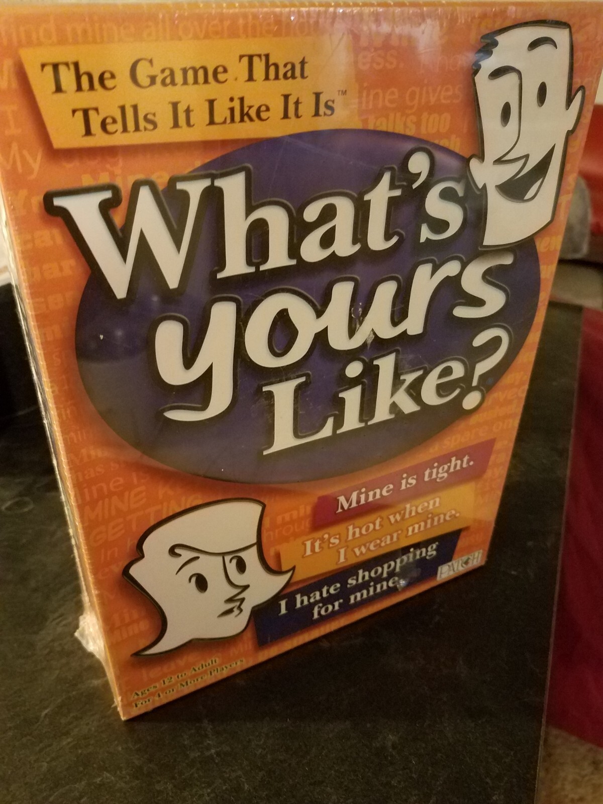 Whats Yours Like? Family Party Adult Card Game~Tell It Like It Is~Fun Humor~New!