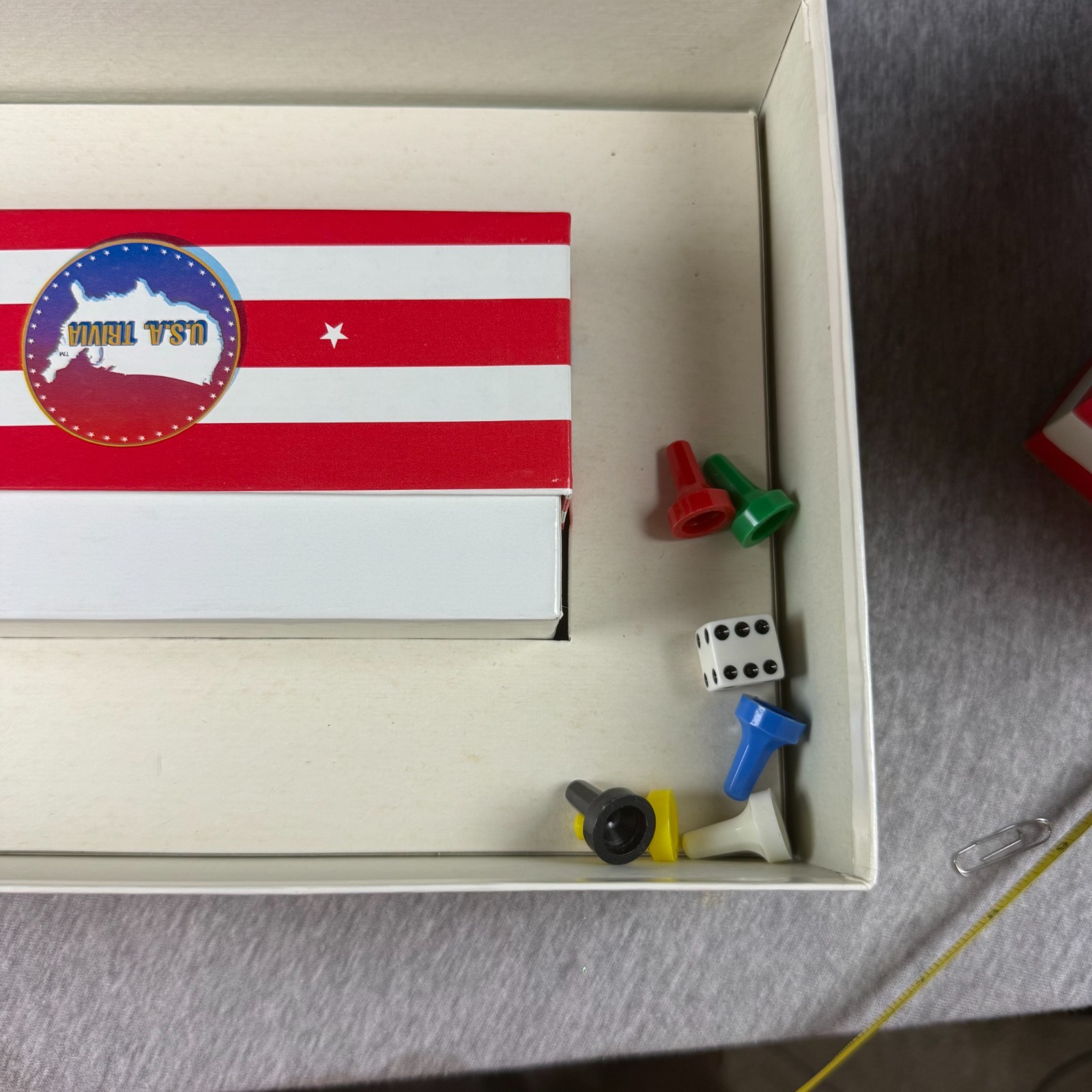 USA Trivia Board Game Vintage Boynton Games Patriotic History Complete EUC