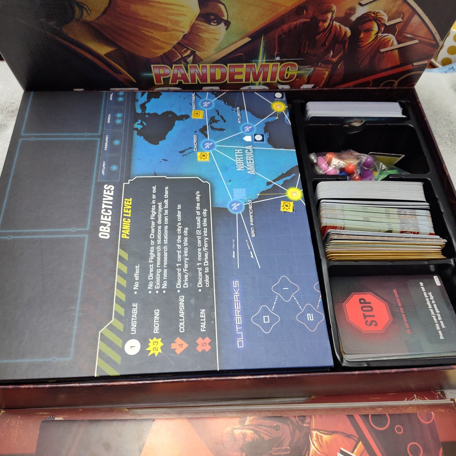 Pandemic: Legacy, Season 1, Z-Man Board Game Red Edition- EUC