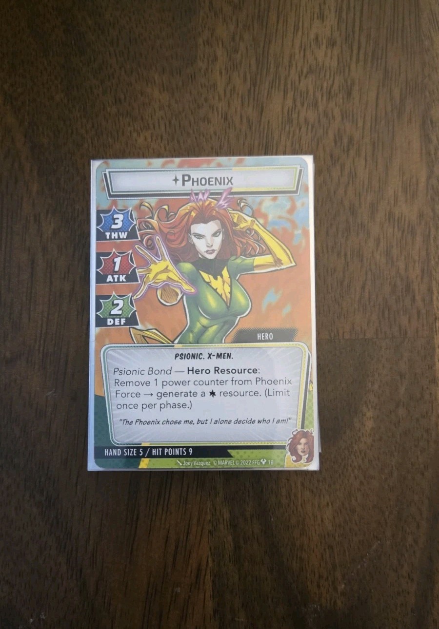 Marvel Champions Phoenix Hero Pack Expansion, Used. MISSING CARDS (2)